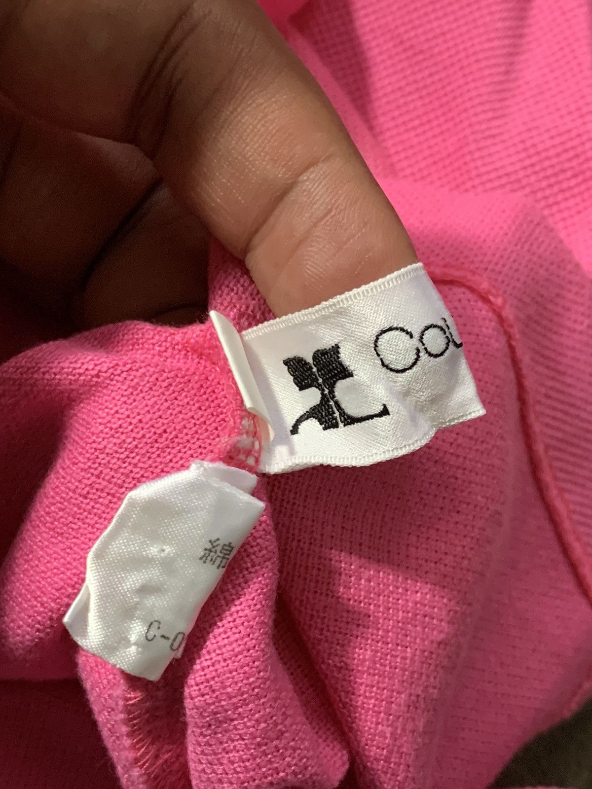 Courreges Vintage Courreges crop polo tee Size S / US 4 / IT 40 - 5 Thumbnail