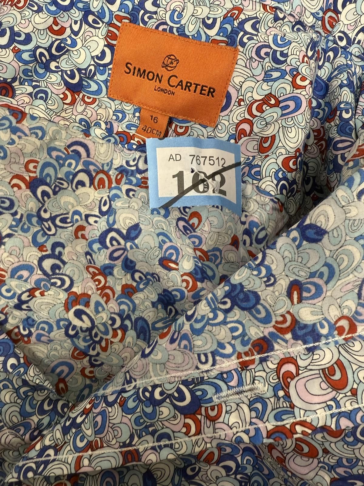 Robert Graham Simon Carter Men's Long Sleeve Floral Print Button-Up Shirt Size US M / EU 48-50 / 2 - 4 Thumbnail