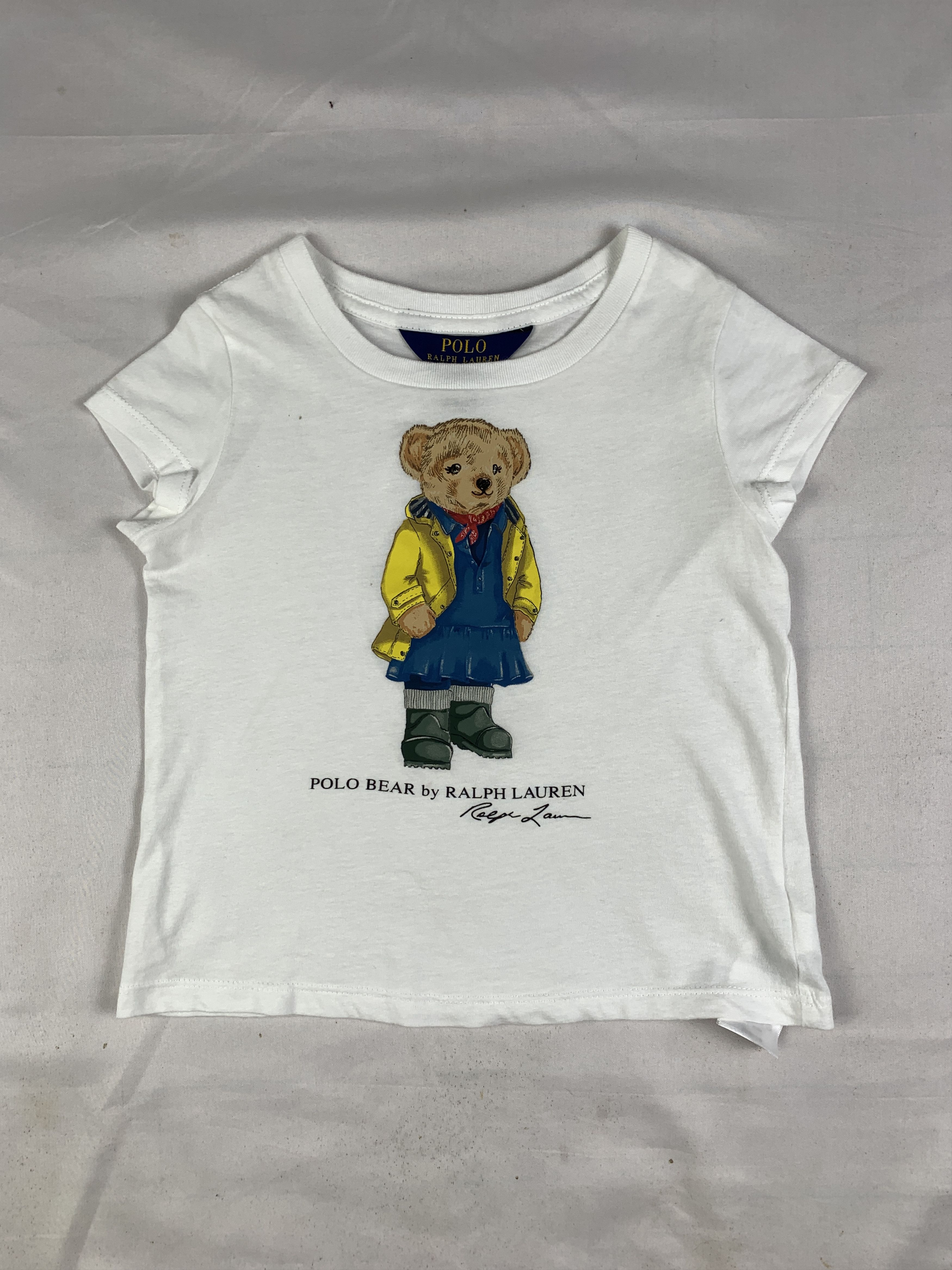 Polo Ralph Lauren PRL White Bear Baby Tee (XS) Size XS / US 0-2 / IT 36-38 - 1 Thumbnail