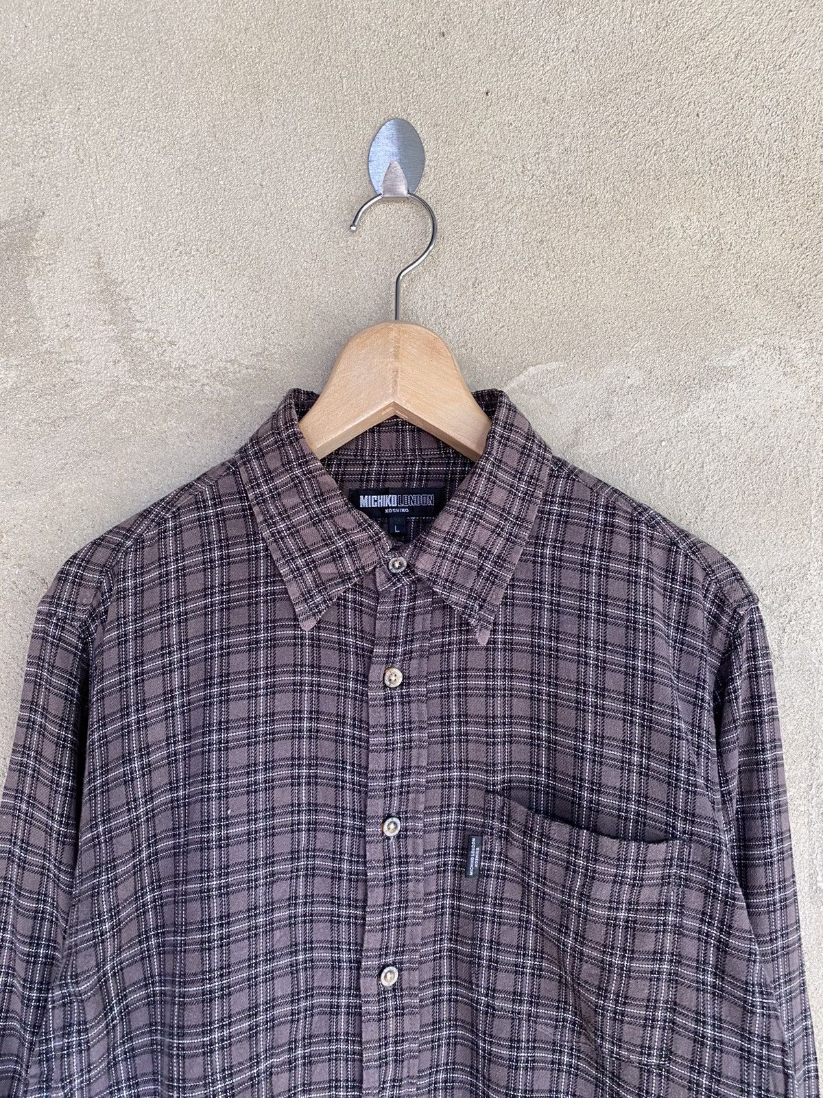 Michiko Koshino Michiko Koshino London Plaid Tartan Flannel Shirt Button Up Size US M / EU 48-50 / 2 - 3 Thumbnail