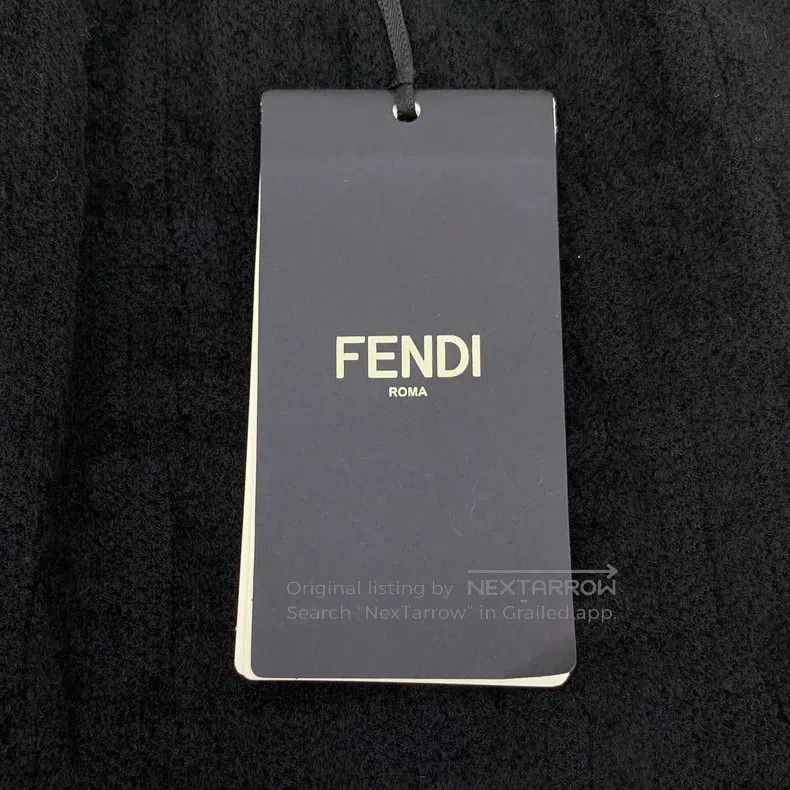 Fendi Fendi Black logo embossed full print casual knitted half-l Size 24" / US 00 / IT 34 - 6 Thumbnail