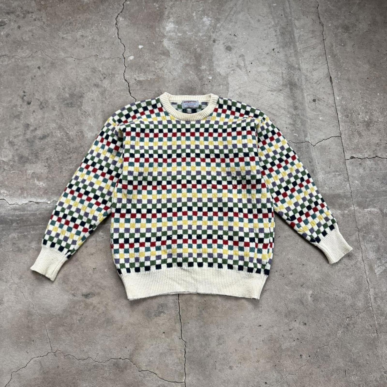 Other Mitchael Kross Knit Hand Made England Multicolored Sweater Size US XL / EU 56 / 4 - 1 Thumbnail
