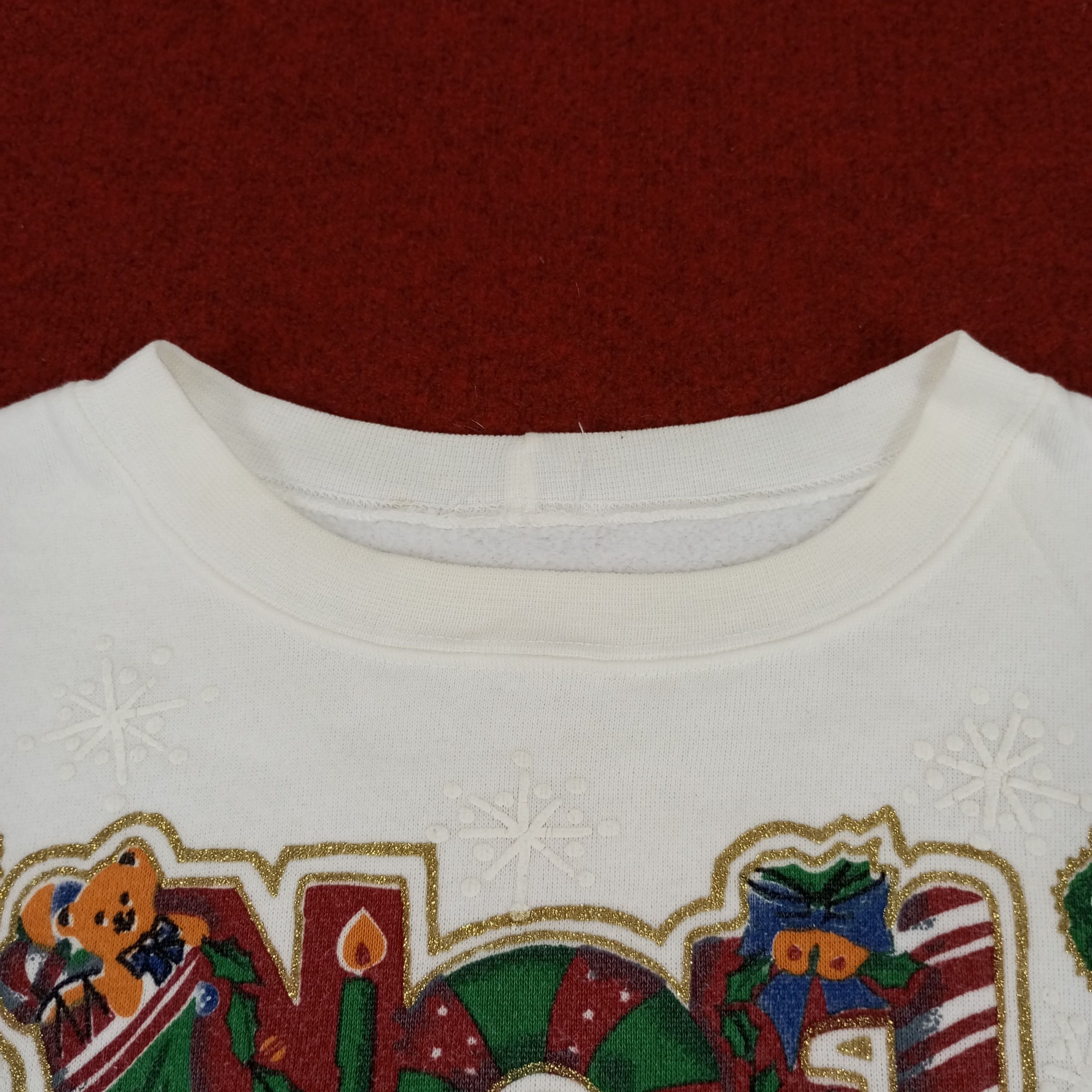Vintage Noel Joy Christmas Style Streetwear Vintage Sweatshirt Size US XL / EU 56 / 4 - 8 Thumbnail