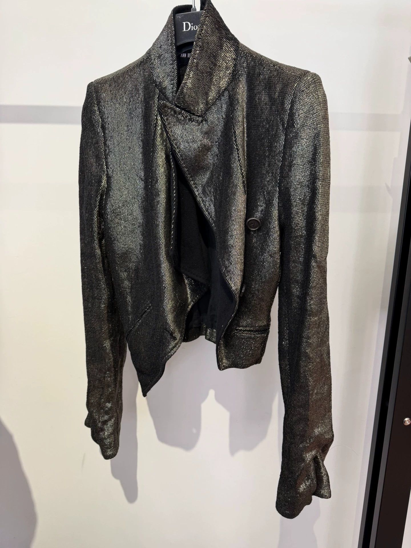 Ann Demeulemeester Ann demeulemeester metallic short jacket Size S / US 4 / IT 40 - 5 Thumbnail
