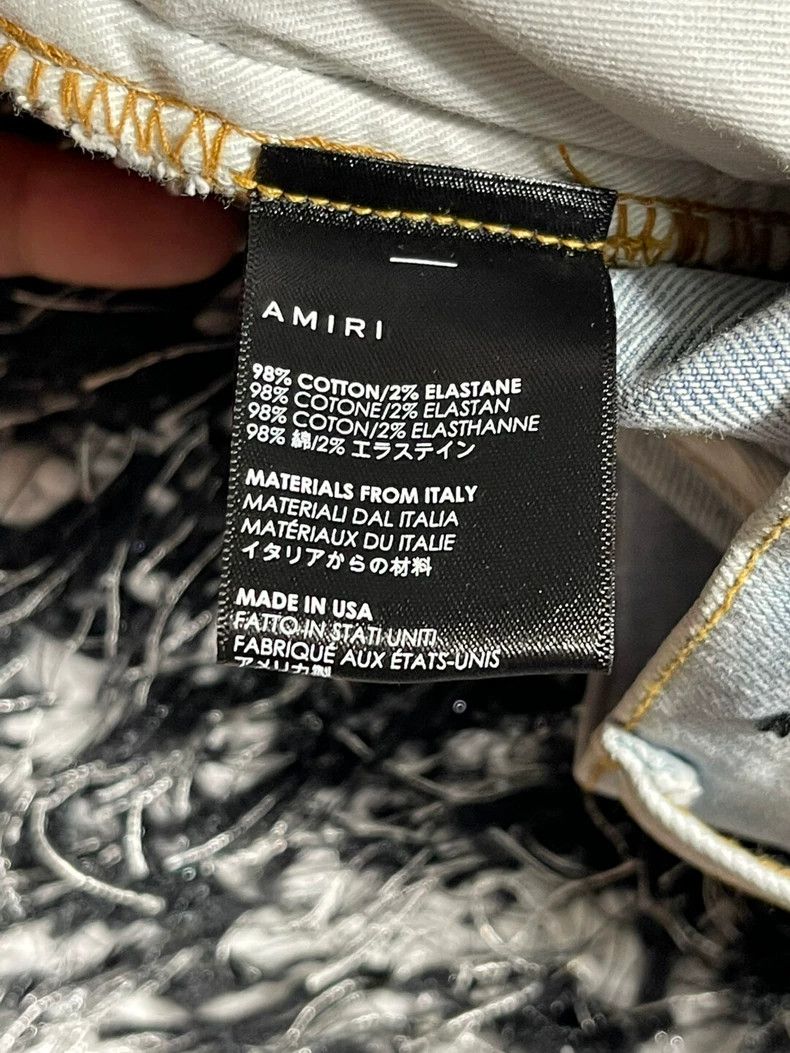 Amiri Amiri Watercolor Half Track Jean Size US 33 - 8 Thumbnail