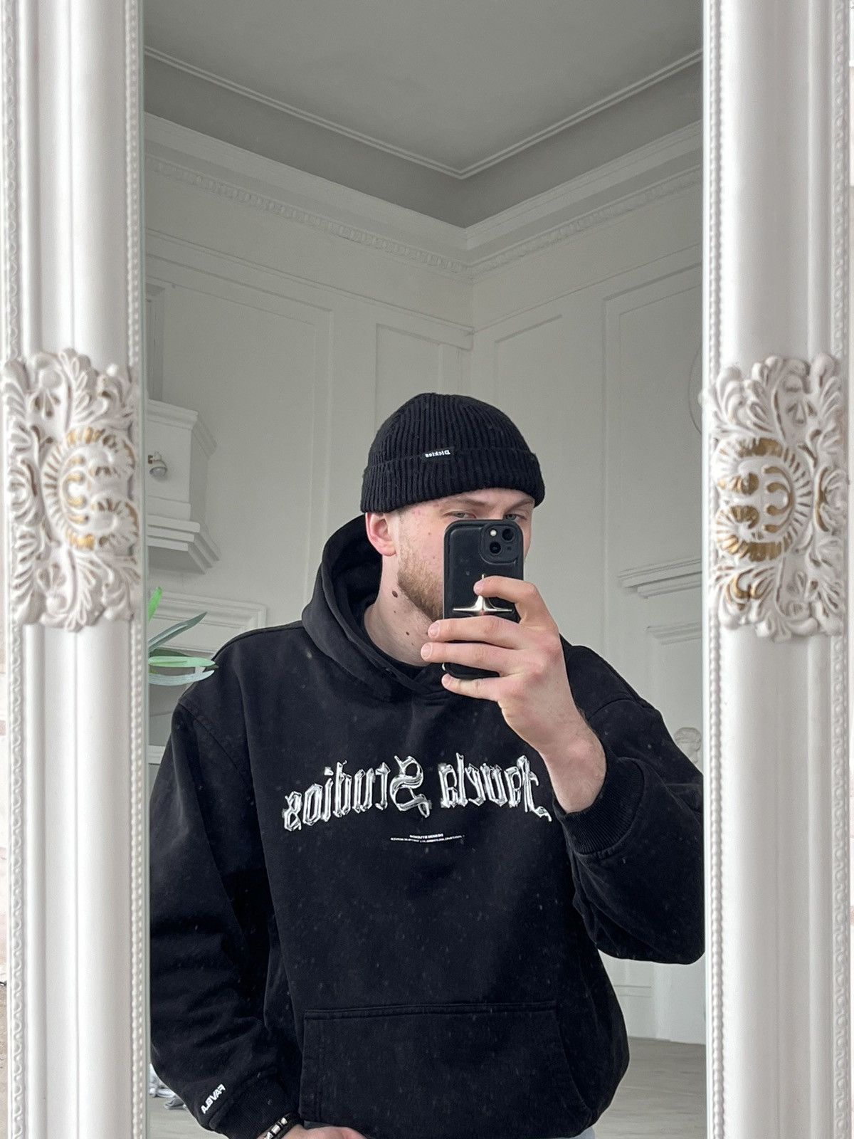 Dickies Vintage Dickies Black Beanie Hat Small Logo sk8 Avantgarde Size ONE SIZE - 2 Thumbnail