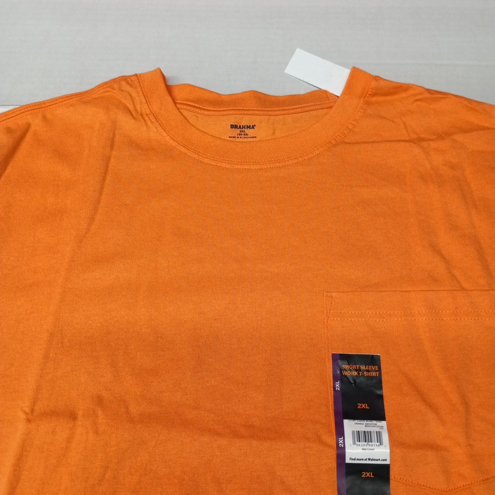 Other 2 Brahma Short Sleeve Work T-Shirt 2XL 50-52 Orange Pocket Size US XXL / EU 58 / 5 - 3 Thumbnail