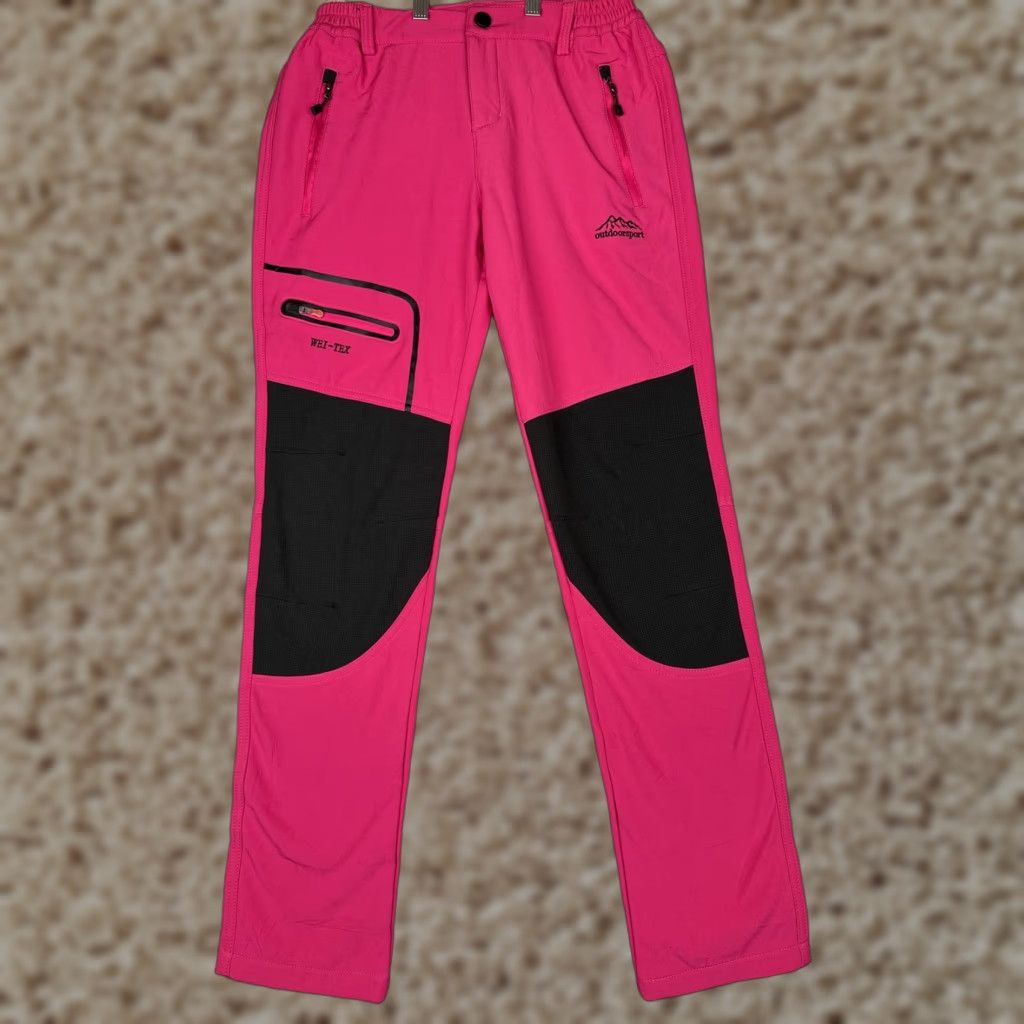 Pinko Outdoorsport Pants Womens Small Pink Hiking Softshell WEI-TEX Knee Reinforced Size 28" / US 6 / IT 42 - 1 Thumbnail