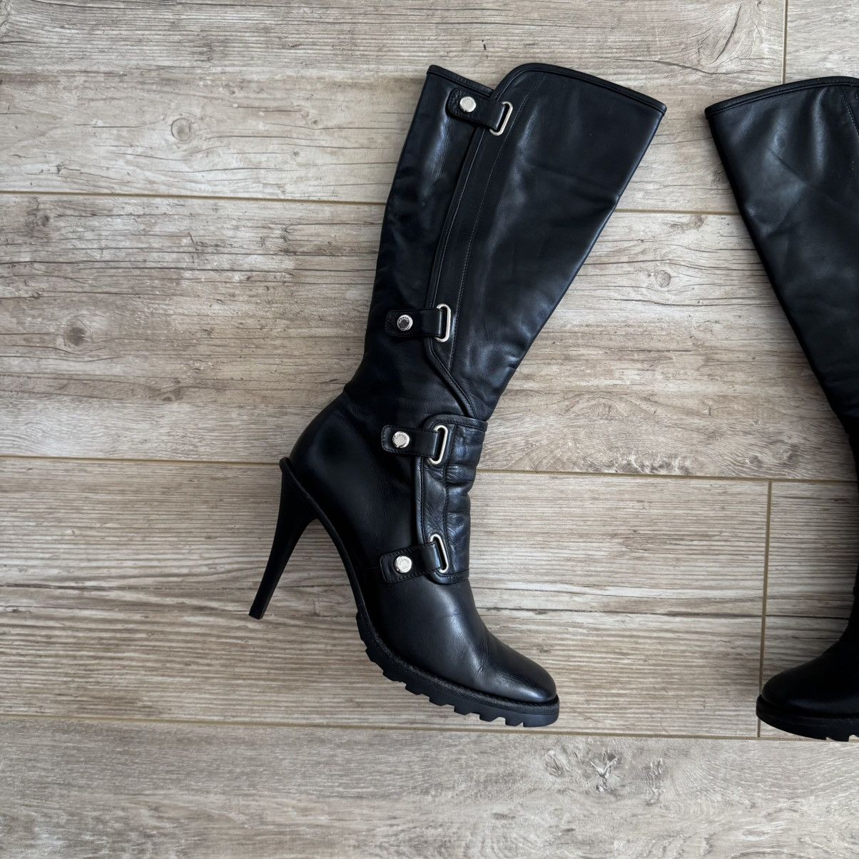 Casadei Casadei Leather Knee High Boots Size US 7 / IT 37 - 2 Thumbnail