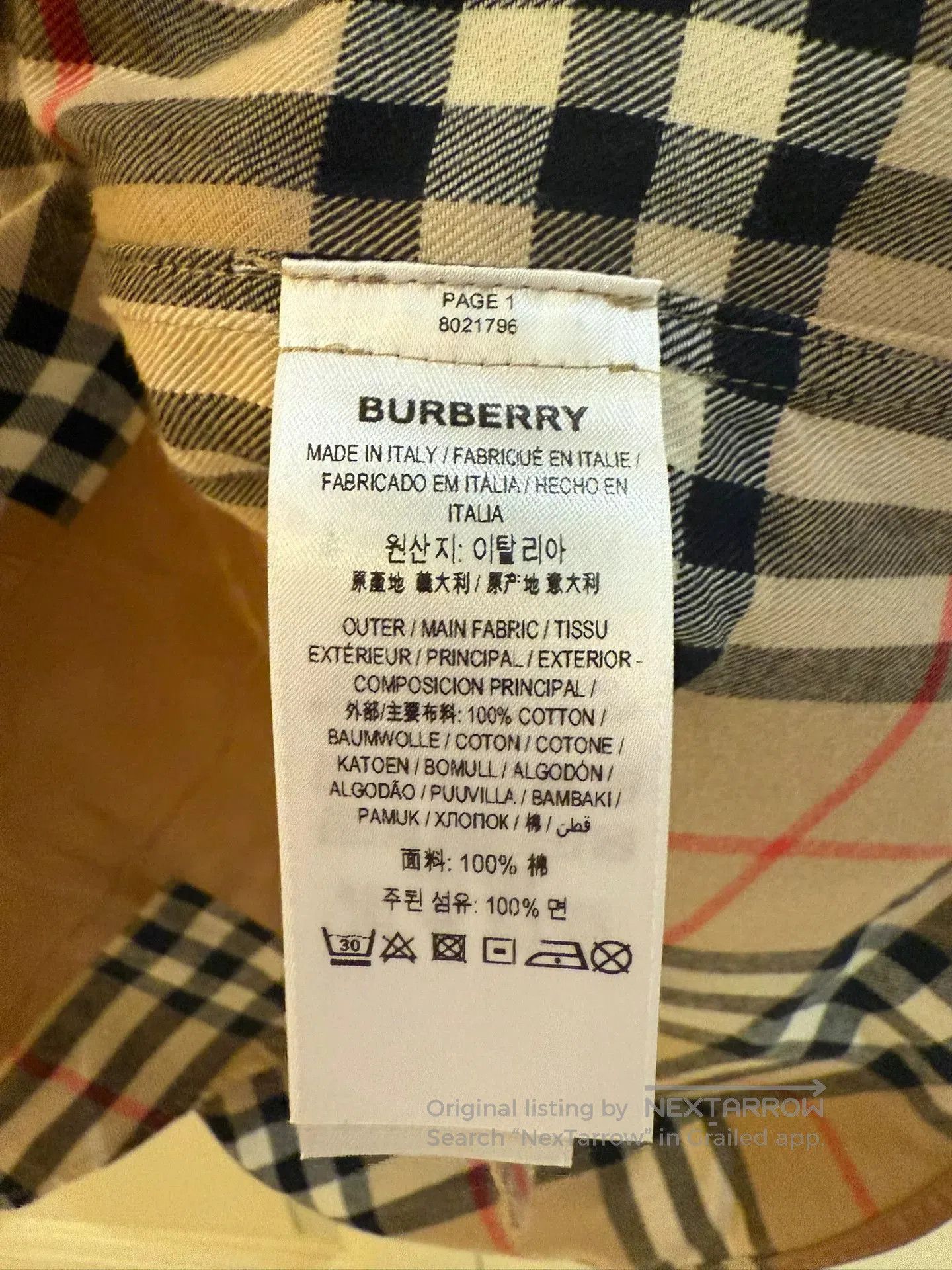 Burberry Burberry Plaid Tape Shirt Size XS. Size XS / US 0-2 / IT 36-38 - 3 Thumbnail
