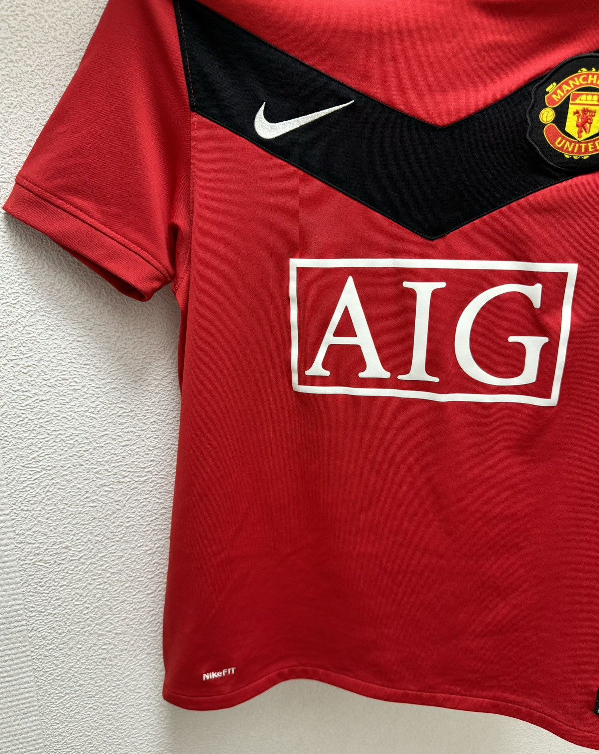 Nike Manchester united AIG red soccer jersey S 2009/10 Home Size US S / EU 44-46 / 1 - 3 Thumbnail