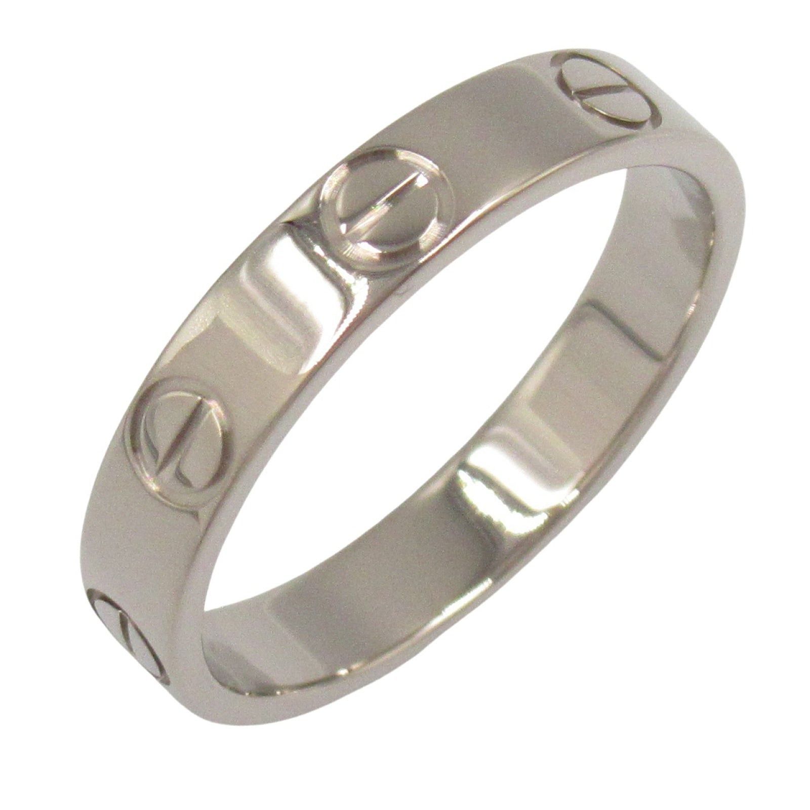 Cartier Cartier Mini Love Ring K18Wg (White Gold) Silver Size ONE SIZE - 1 Thumbnail