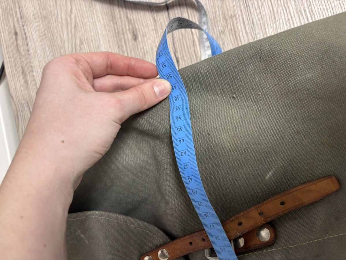 Other Vintage Swedish Army M39 Backpack Canvas Leather Metal Frame Size ONE SIZE - 20 Thumbnail