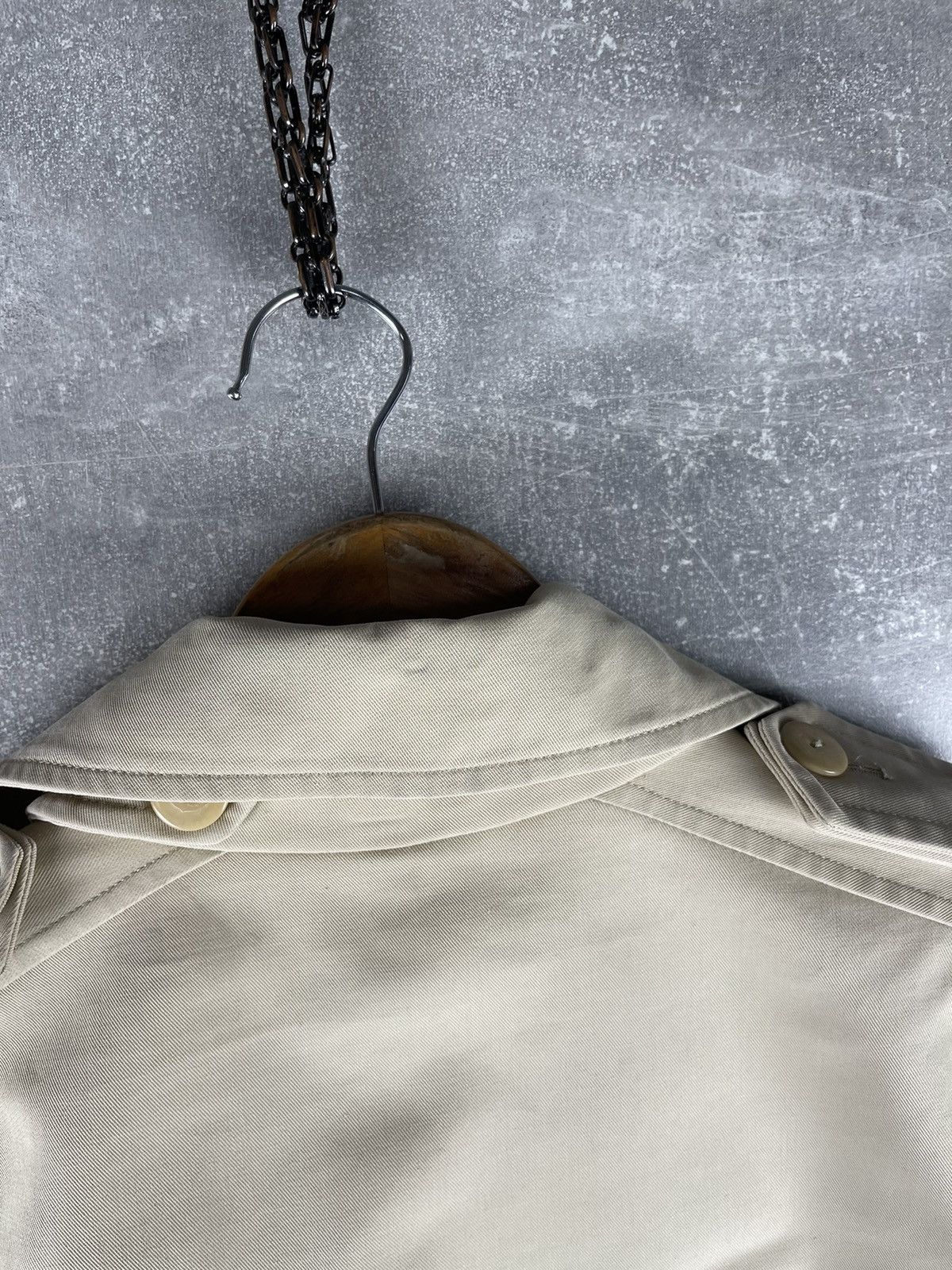A.P.C. A.P.C. Classic Cotton Trench Coat Beige Double Breasted Size S / US 4 / IT 40 - 12 Thumbnail