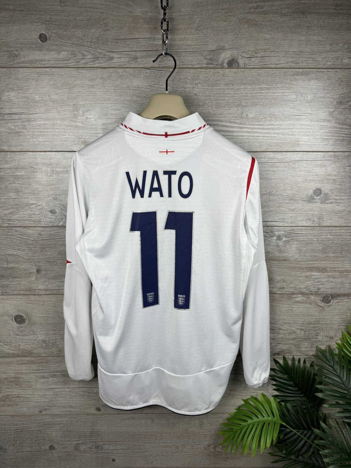 Umbro × Vintage Umbro England WATO 11 🏴󠁧󠁢󠁥󠁮󠁧󠁿 Soccer jersey 2005 2007 Size M Size US M / EU 48-50 / 2 - 14 Thumbnail