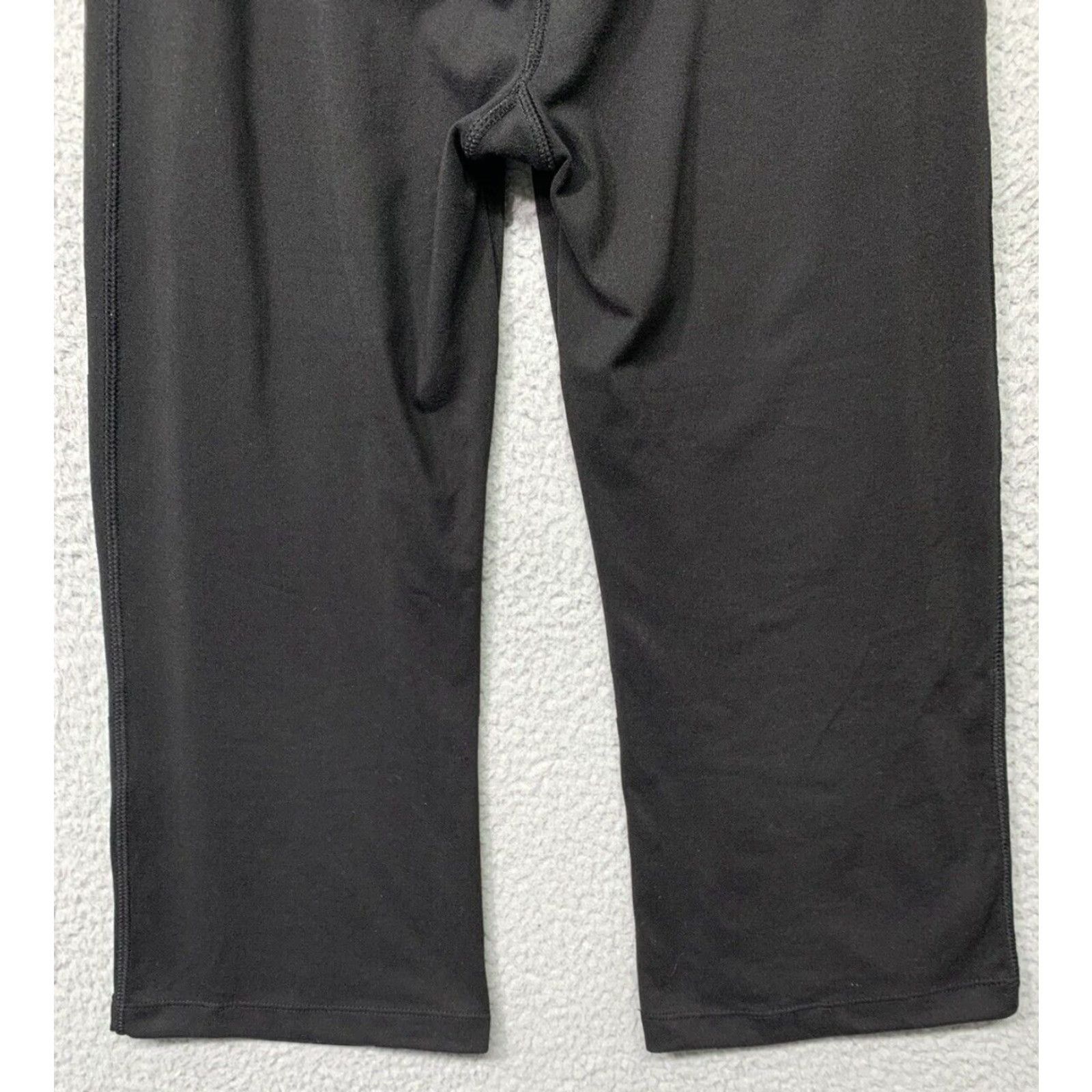 Bally Bally Athletic Pants Women’s Small Capri Yoga Black Blue 90% Polyester 10% Spandex Solid Pull On Capris Size Small Womens Size 28" / US 6 / IT 42 - 7 Thumbnail