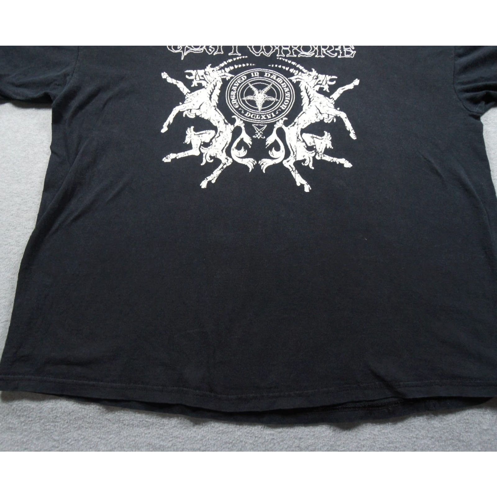 Gildan Vintage Goatwhore Shirt Mens 2XL Black Death Metal Band Tee Grunge Damnation Goatwhore Shirt Mens 2XL Black Death Metal Band Tee Grunge Damnation Size US XXL / EU 58 / 5 - 3 Thumbnail