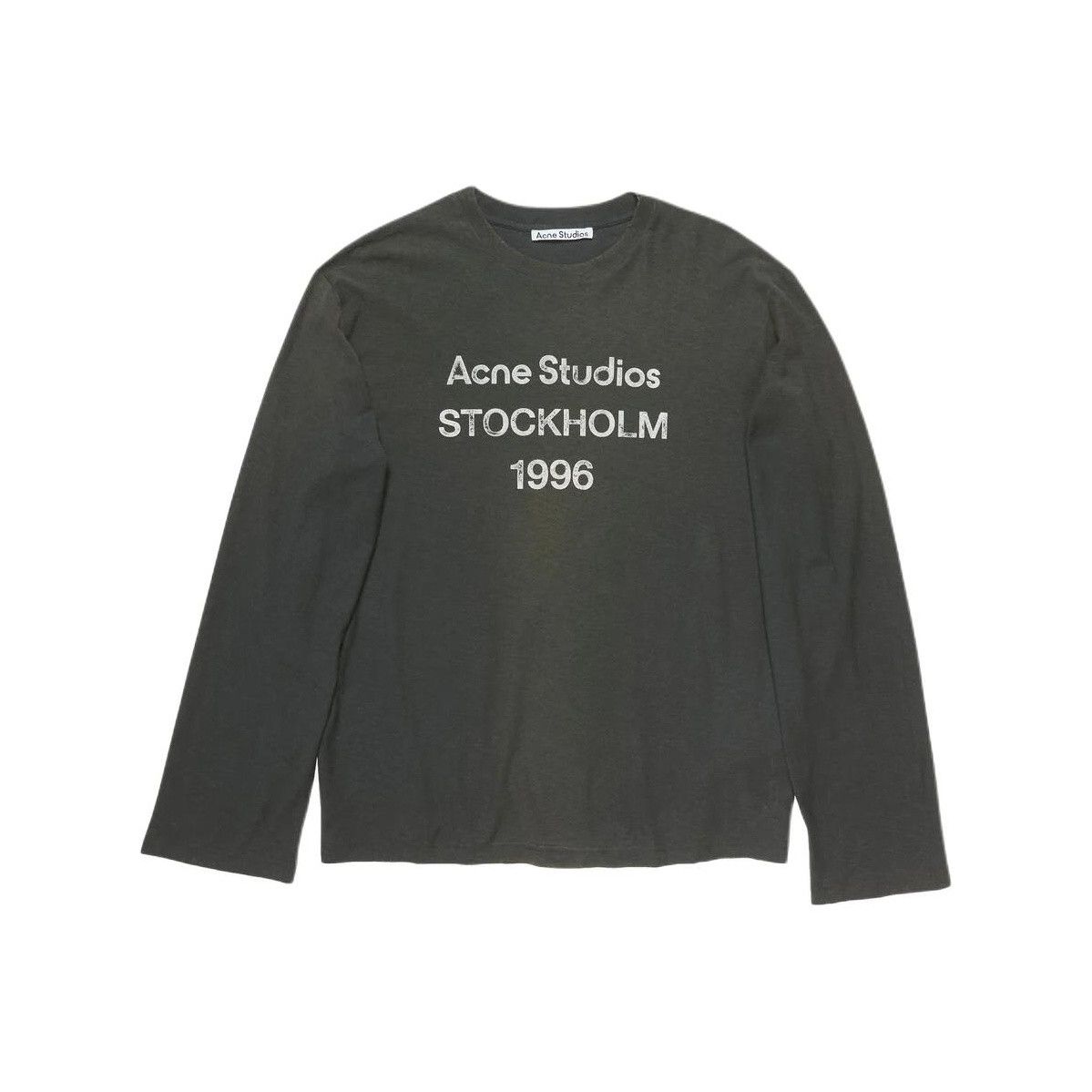 Acne Studios Acne Studios Logo Long Sleeve T-Shirt US XXS Size US XXS / EU 40 - 1 Thumbnail