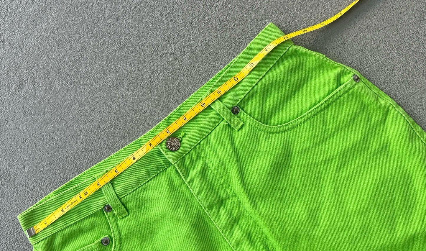 Bill Blass Bill Blass Green Jean Short Size 32" / US 10 / IT 46 - 4 Thumbnail