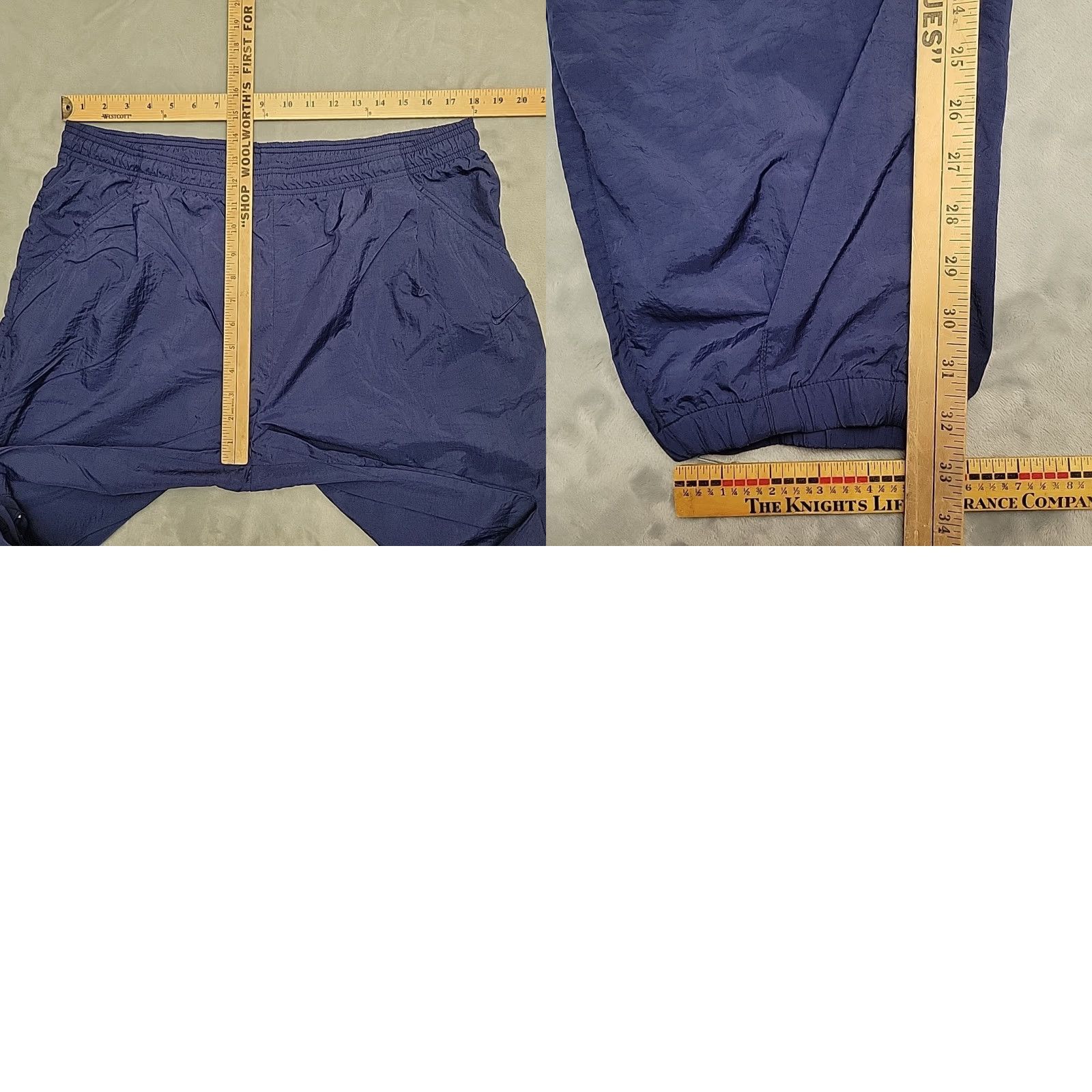 Nike VINTAGE Nike Pants Mens XL Blue Track Windbreaker Baggy Y2K 90s Streetwear Nike Pants Mens XL Blue Track Windbreaker Baggy Y2K 90s Retro Streetwear Size US 36 / EU 52 - 8 Thumbnail