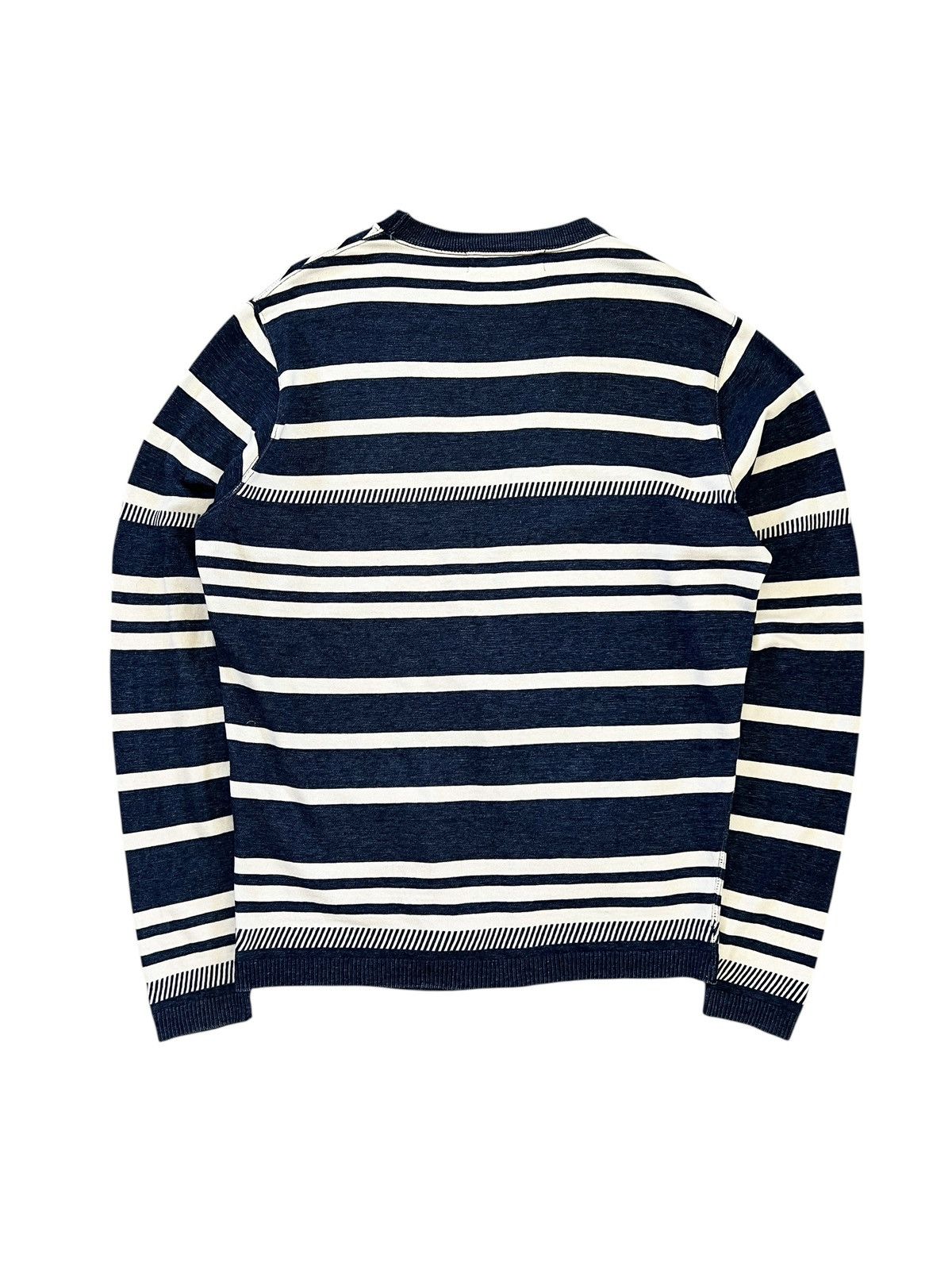 Indigo × Japanese Brand × Remi Relief Remi Relief Stripes Indigo Oversized Cardigan Size US L / EU 52-54 / 3 - 2 Thumbnail
