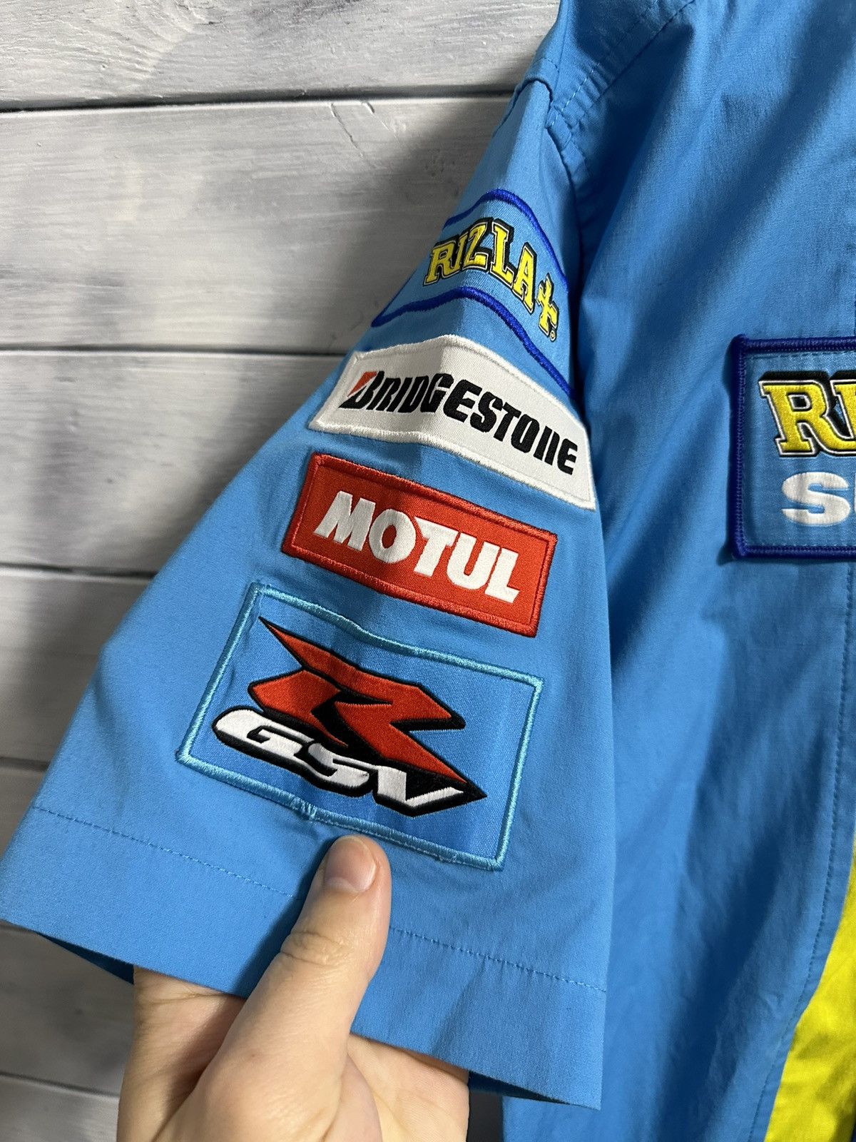 Japanese Brand Rare Vintage Racing Shirt Suzuki Rizla Motorsport Size US S / EU 44-46 / 1 - 5 Thumbnail
