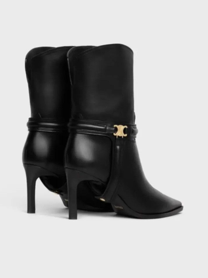 Celine Jodphur Leather Cruiser Boots Size US 4 / IT 34 - 3 Thumbnail