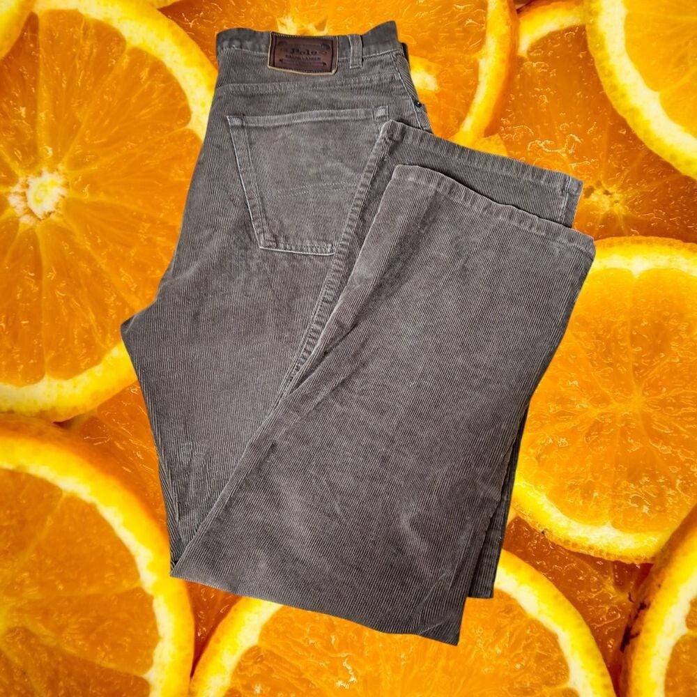 Polo Ralph Lauren Polo Ralph Lauren Corduroy Pants Authentic Dungarees Brown C Size US 35 - 1 Thumbnail