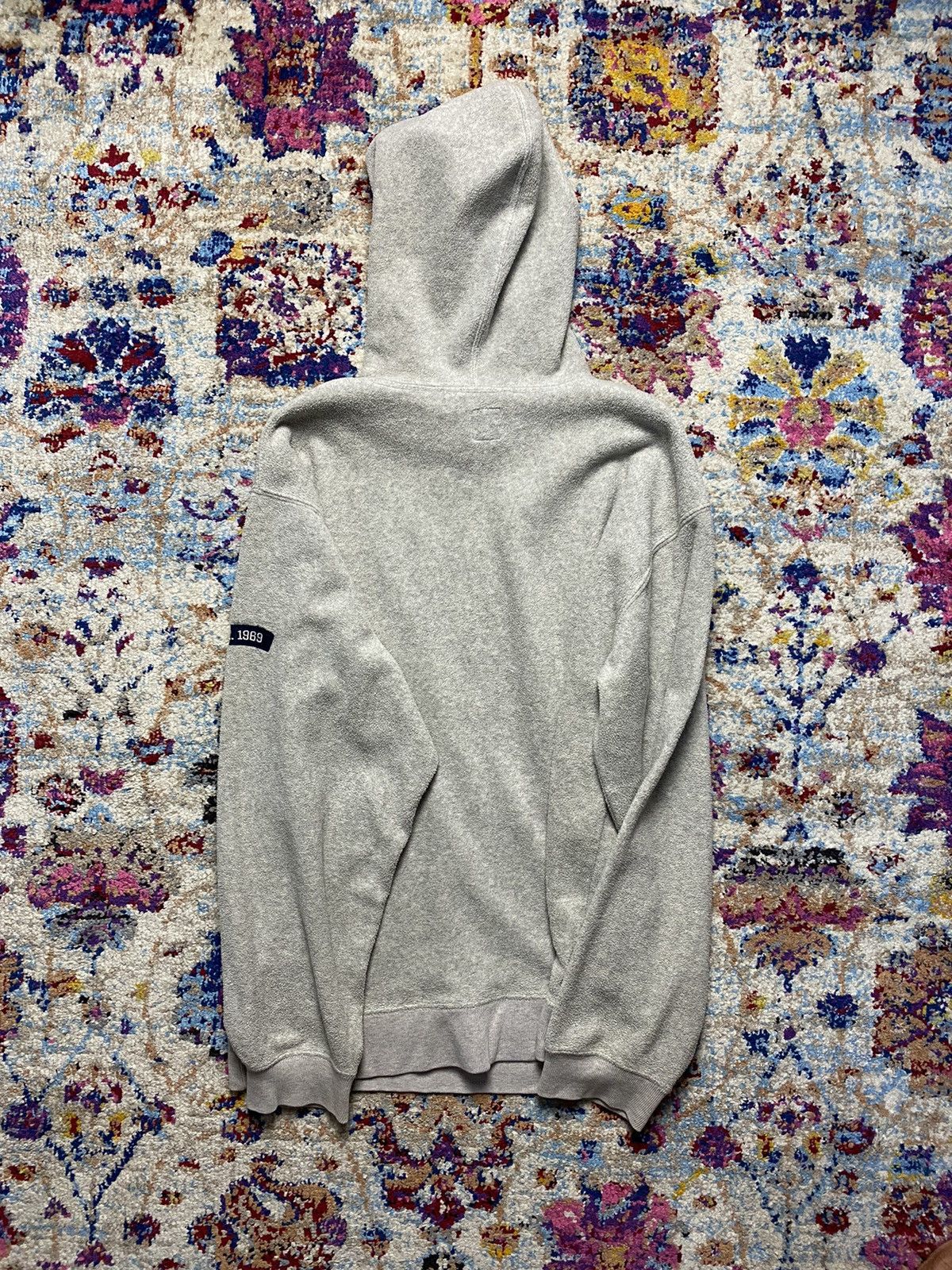 Gap × Vintage Vtg 90s GAP Abstract Fur Lining Pull Over Hoodie Size US M / EU 48-50 / 2 - 2 Thumbnail