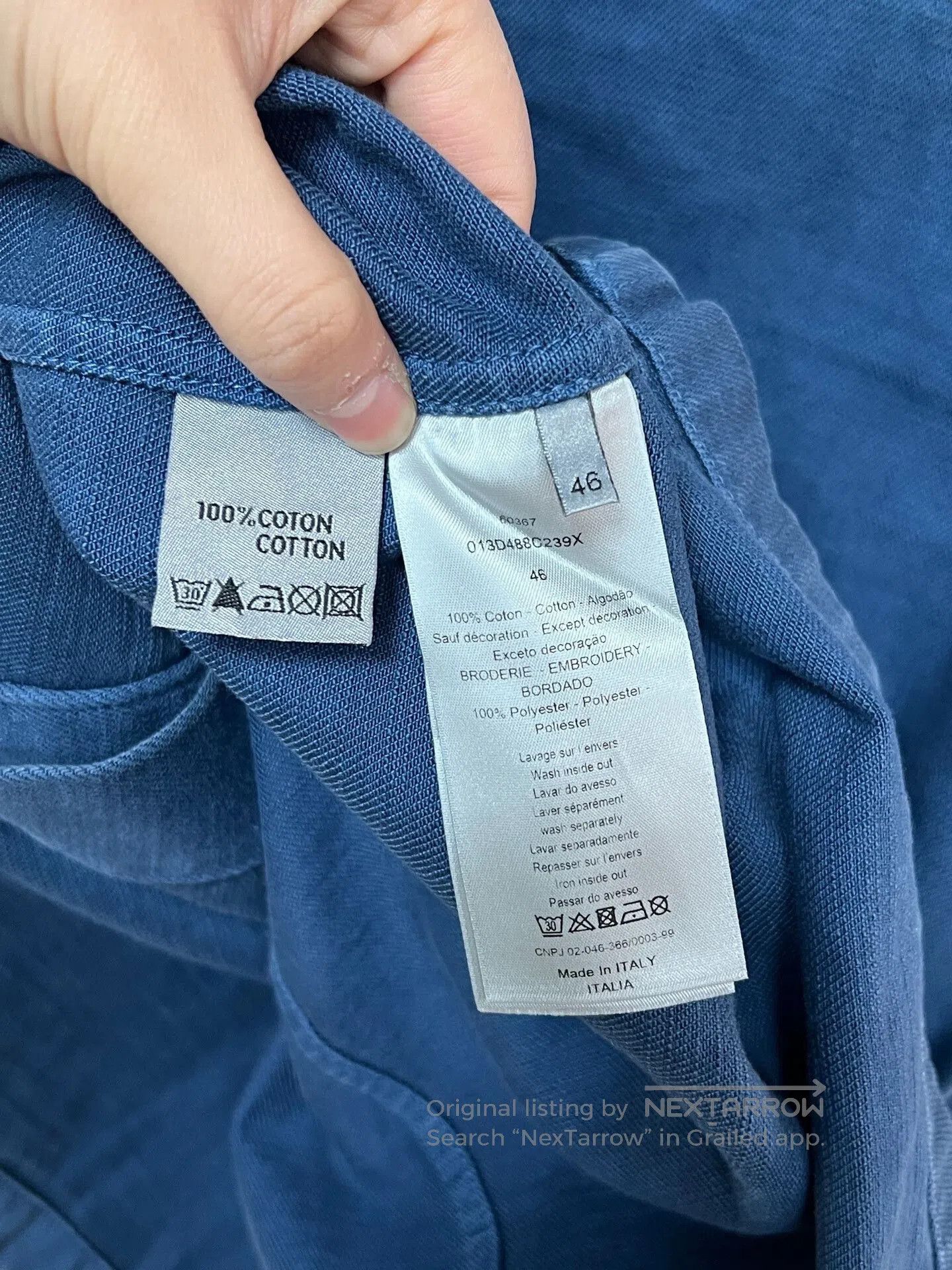 Dior Dior 1947 Work Jacket in Blue Color. Size US M / EU 48-50 / 2 - 4 Thumbnail