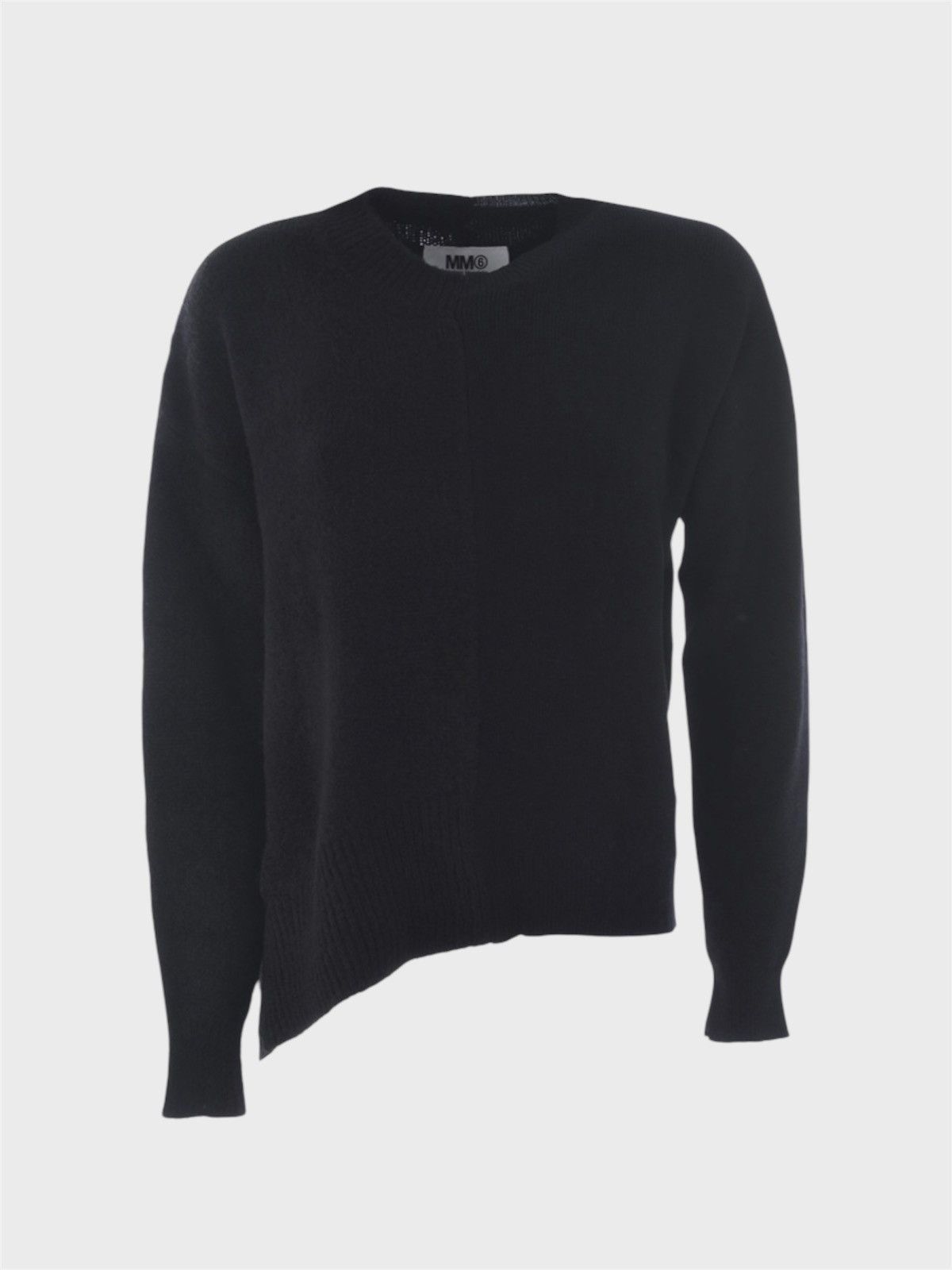 Maison Margiela MM6 Maison Margiela wool asymmetric bicolour sweater Size L / US 10 / IT 46 - 1 Thumbnail