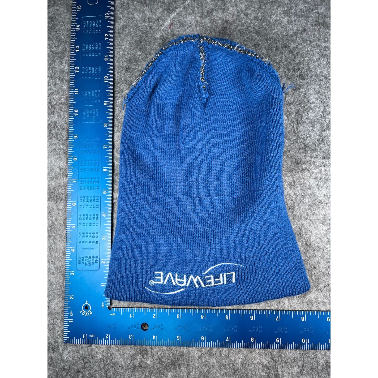 Vintage Hitwear LifeWave Beanie Toque Gray 100% Acrylic Adult One Size Unisex Wellness Patch Knit Hat/Cap Winter Size ONE SIZE - 5 Thumbnail