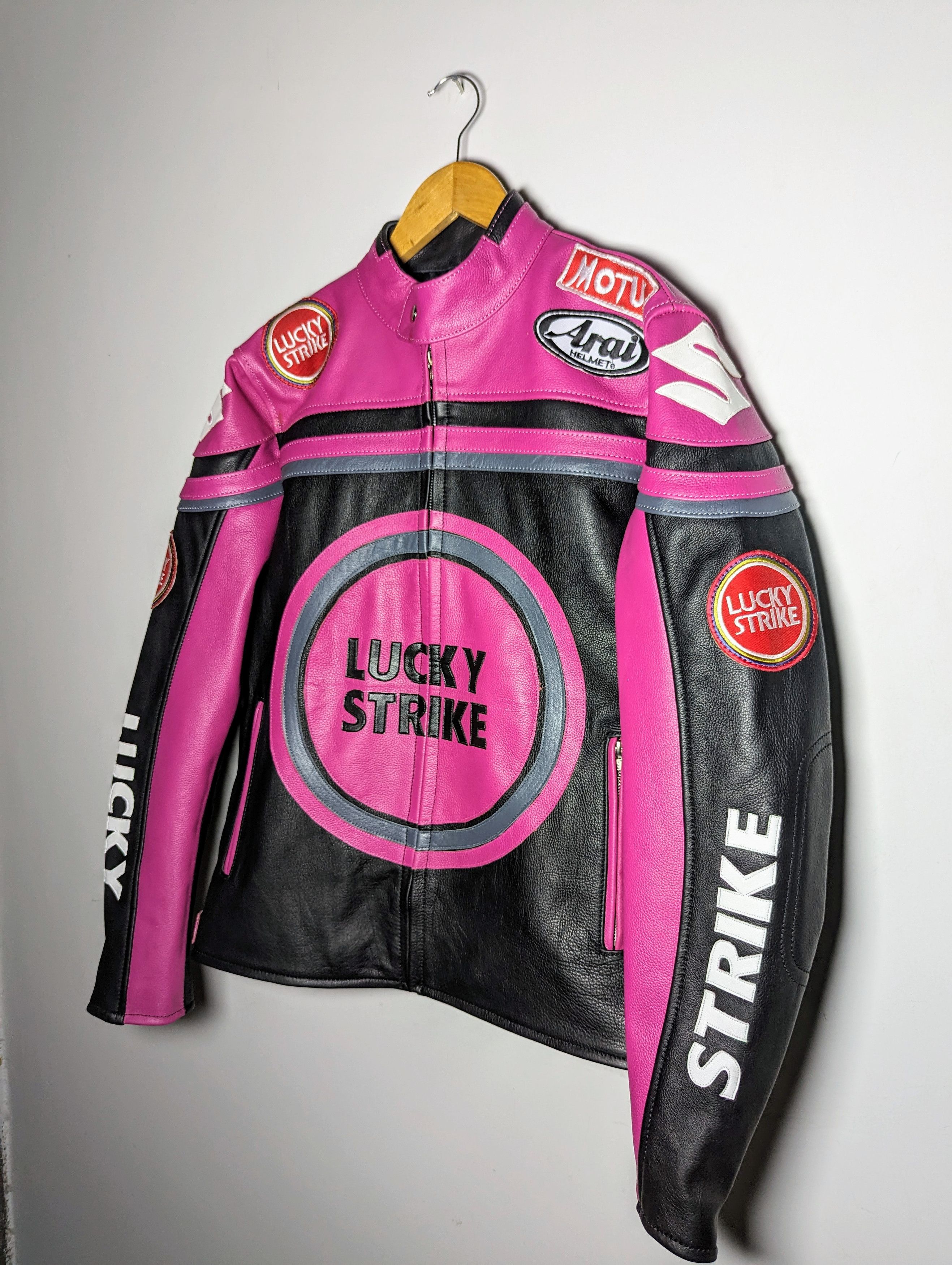 Vintage 🔥 LUCKY STRIKE 💸 VINTAGE 90s LEATHER JACKET STREETWEAR Size S / US 4 / IT 40 - 7 Thumbnail