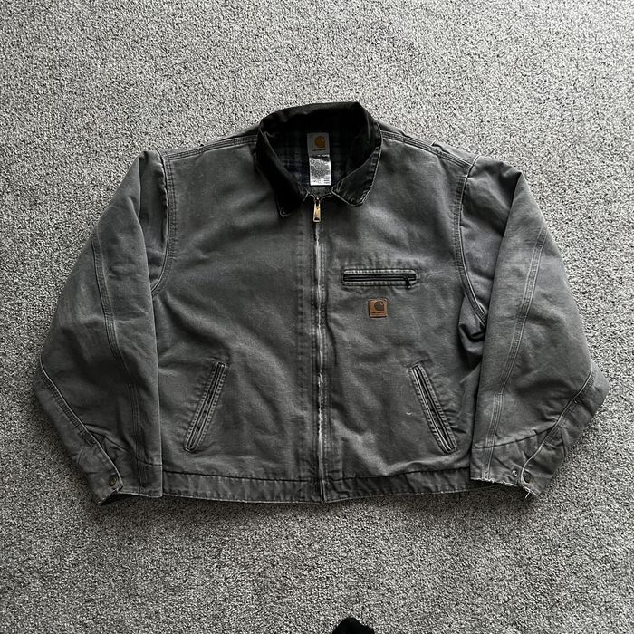 Carhartt Vintage J97 MTL Carhartt Metal Grey Detroit Jacket | Grailed