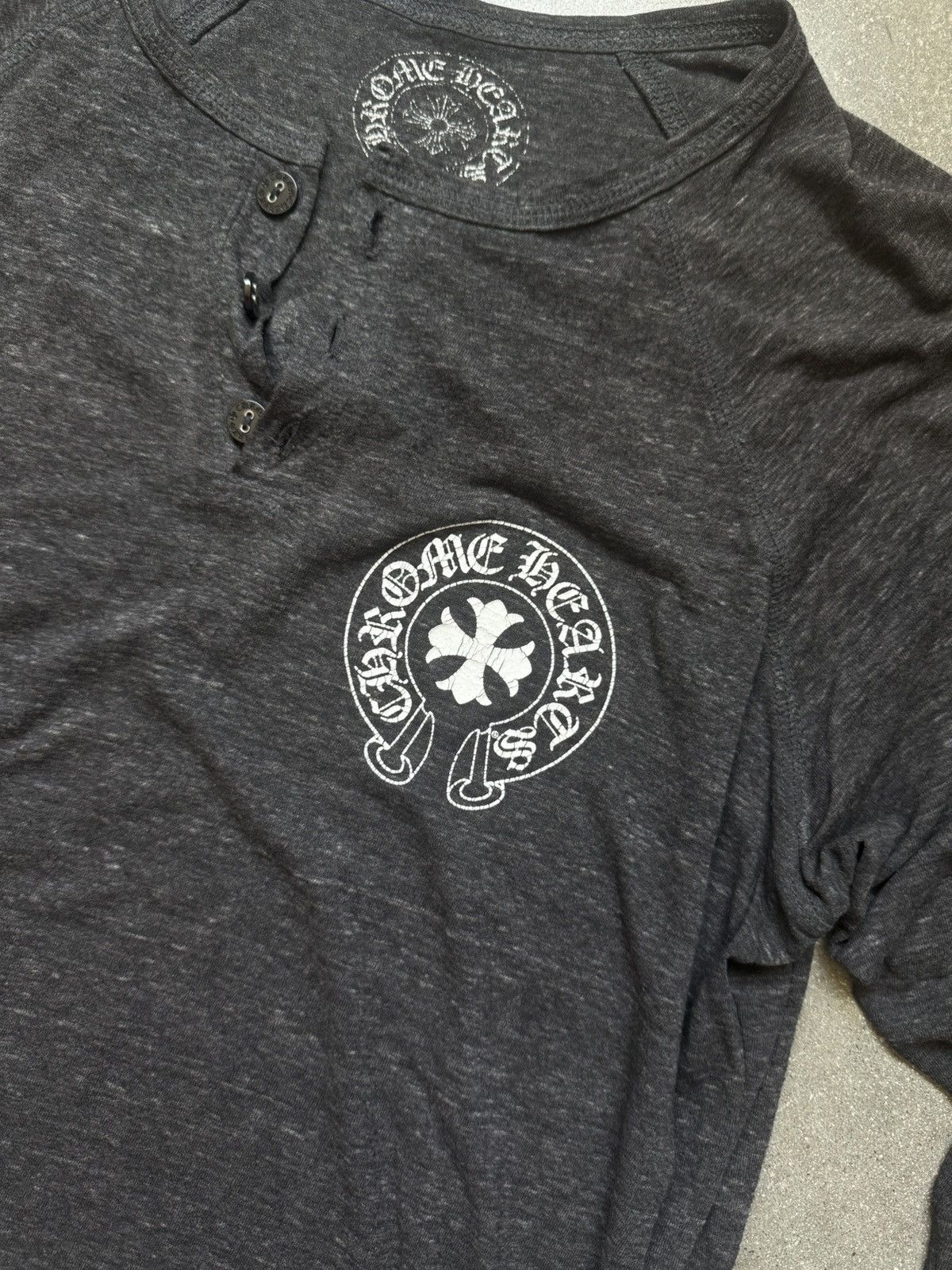 Chrome Hearts Vintage Chrome Hearts Henley Size US M / EU 48-50 / 2 - 2 Thumbnail