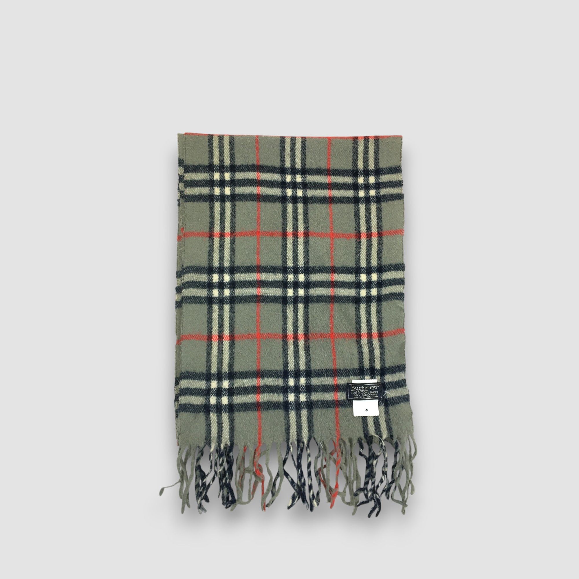 Burberry Vintage Burberry Scarf Muffler Wool Cashmere Scarves Size ONE SIZE - 2 Thumbnail