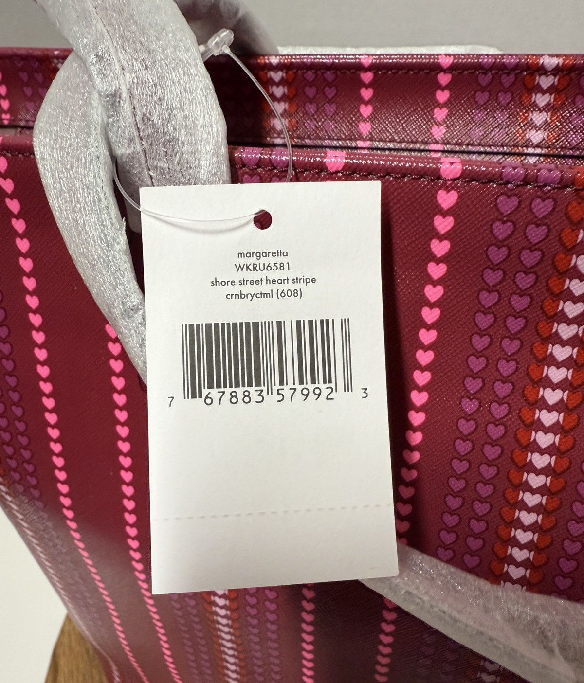 Kate Spade Kate Spade Shore Street Heart Stripe Margaretta Tote Size ONE SIZE - 6 Thumbnail