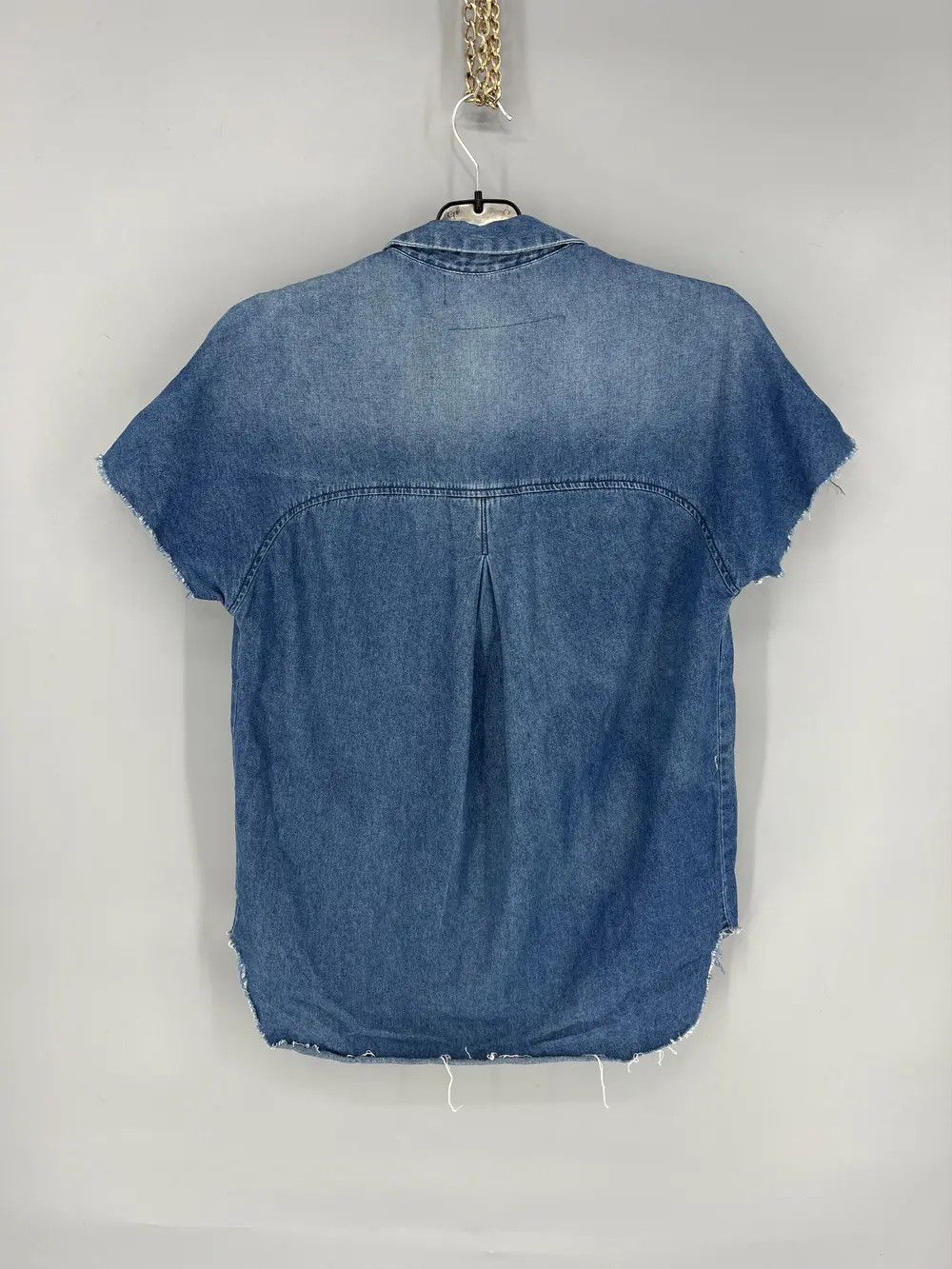 Vintage ZARA TRAFALUC NEW ART shirt with frayed edges Size US XS / EU 42 / 0 - 13 Thumbnail