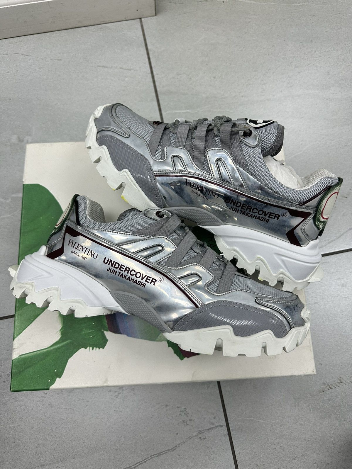 image of Undercover Stepper Silver 44 Us 11 Shoes, Men's