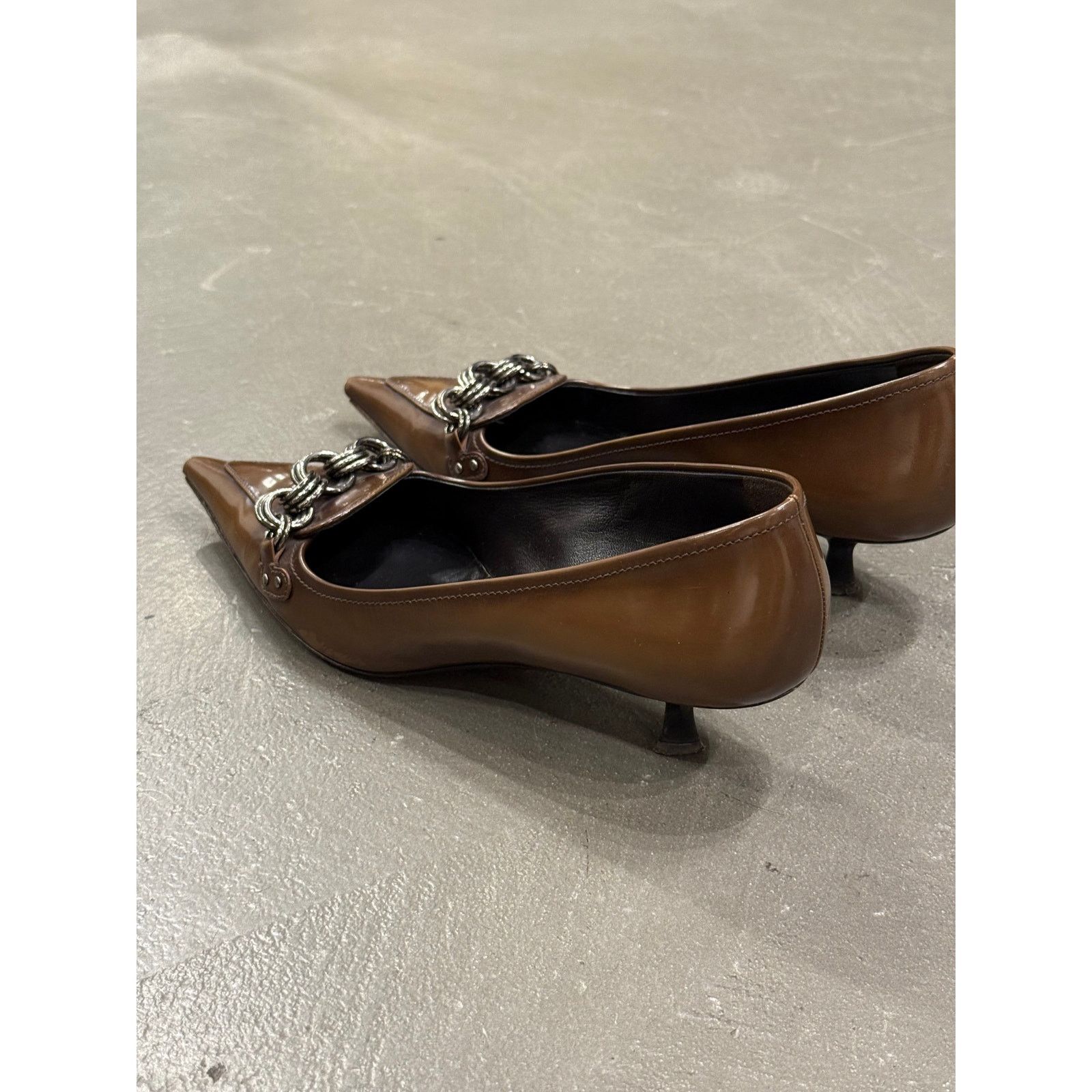 Prada 2000s Prada chain link heels Size US 8.5 / IT 38.5 - 5 Thumbnail