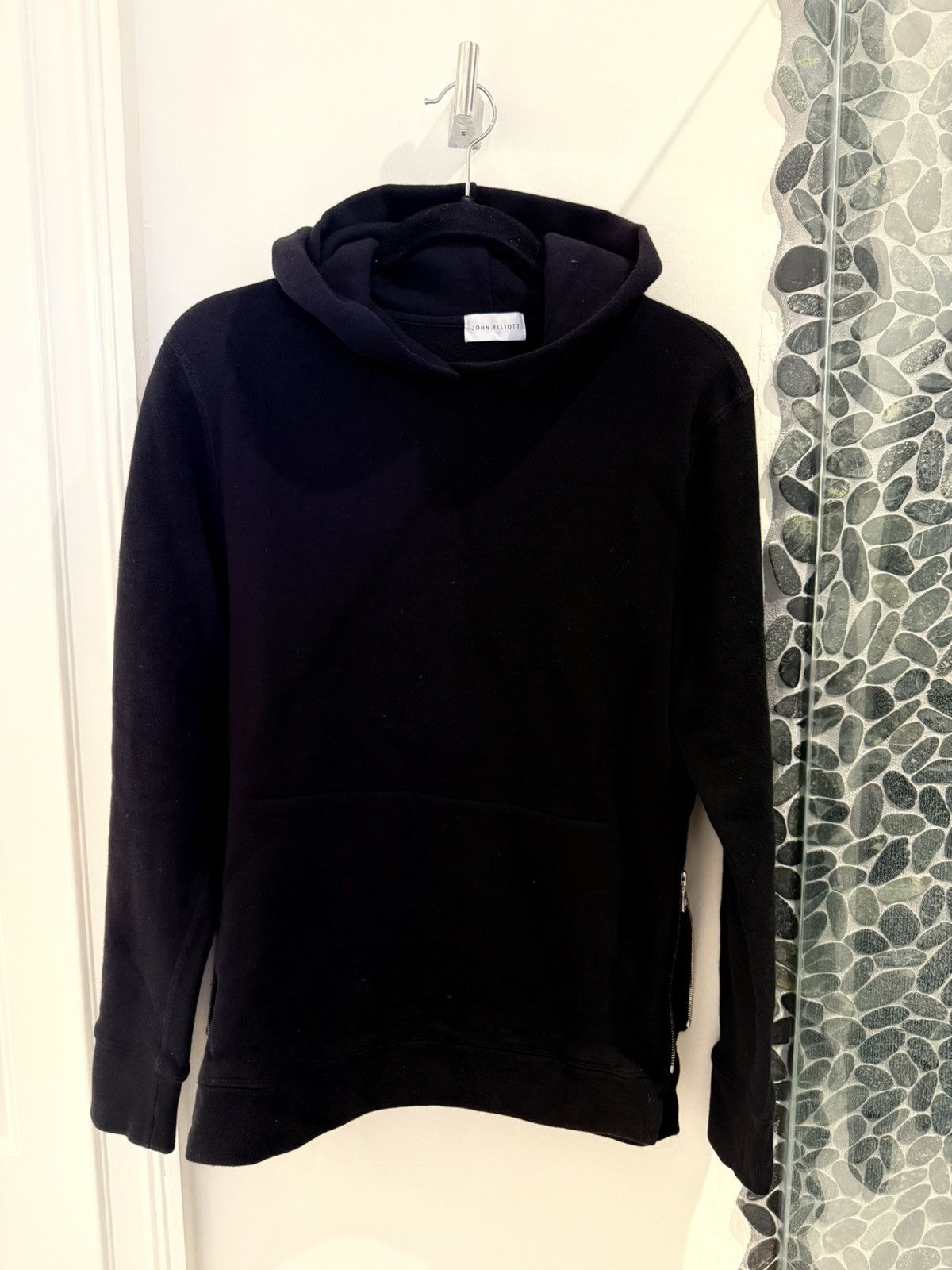 John Elliott John Elliott Black Hoodie Villian Size US M / EU 48-50 / 2 - 2 Thumbnail