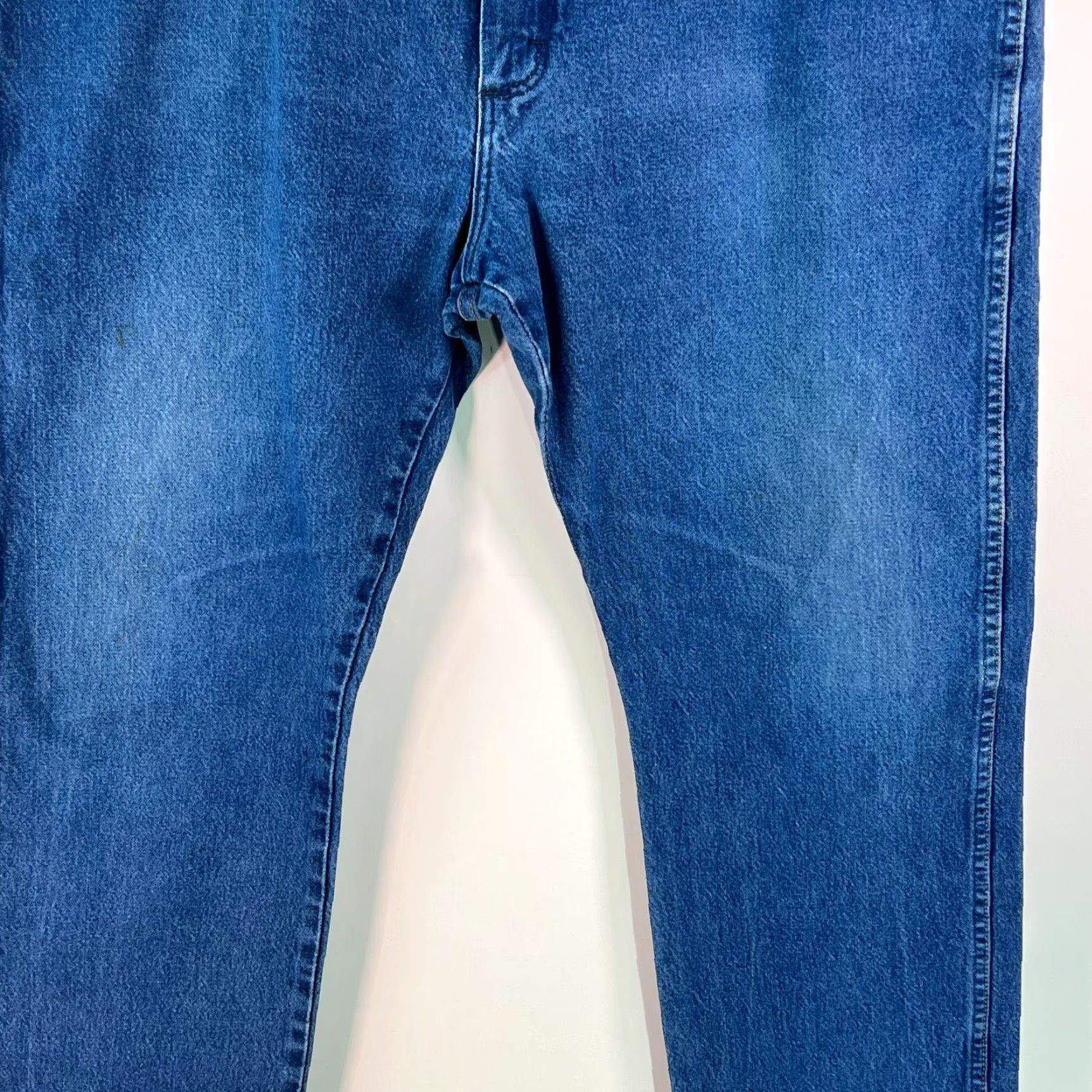 Wrangler Wrangler Mens Denim Blue Straight Jeans Size 40 Regular Fit Mid Rise 40X30 Size US 40 / EU 56 - 6 Thumbnail