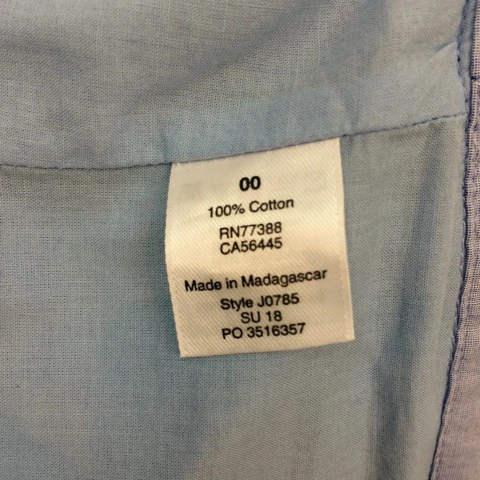 J.Crew J. Crew Chambray Tie Waist Wrap Ruffle Mini Skirt Size 00 Size 24" / US 00 / IT 34 - 7 Thumbnail