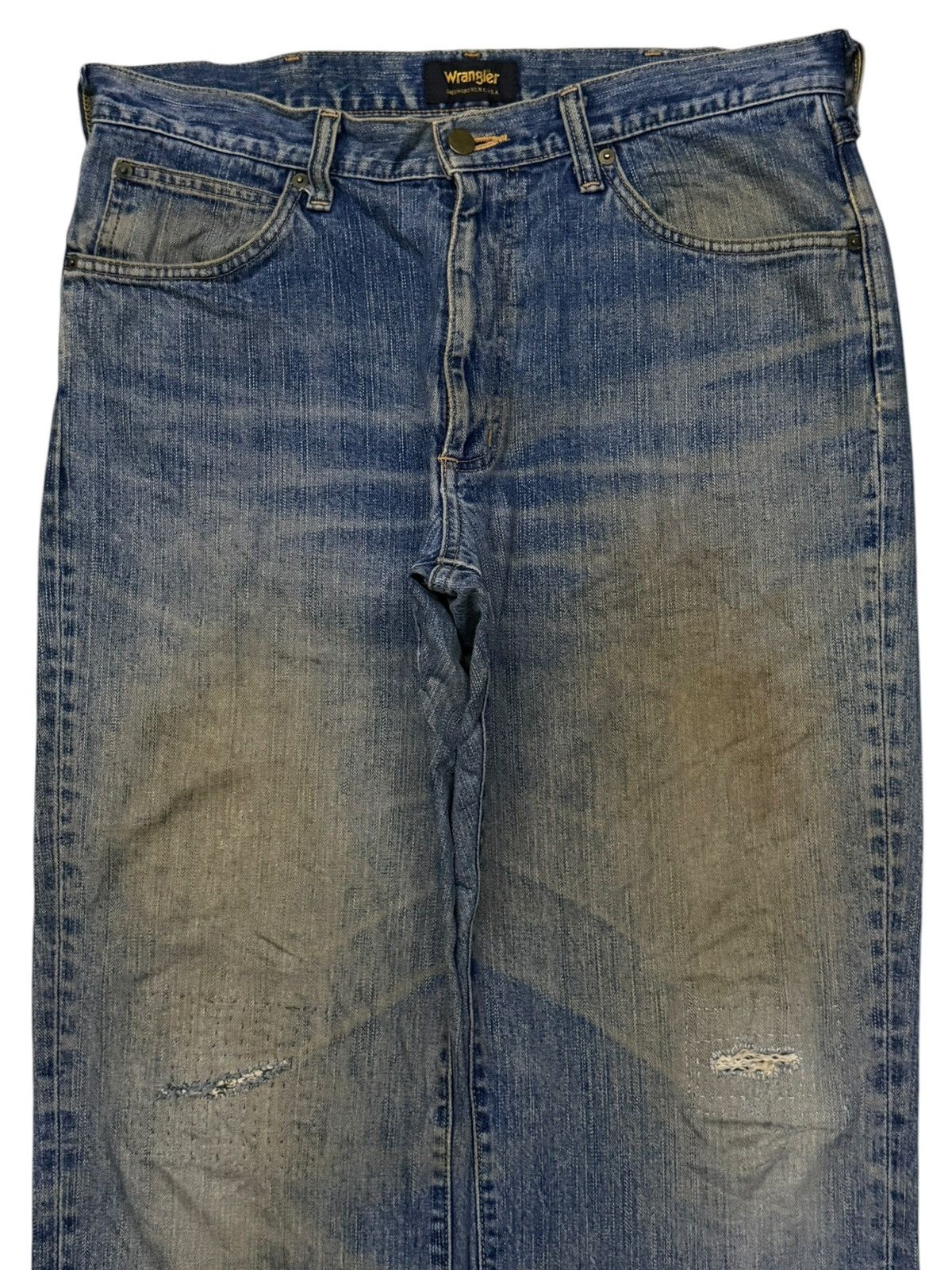 Wrangler Vintage Wrangler Japanese denim Jeans | Relaxed Straight W35 Size US 35 - 4 Thumbnail