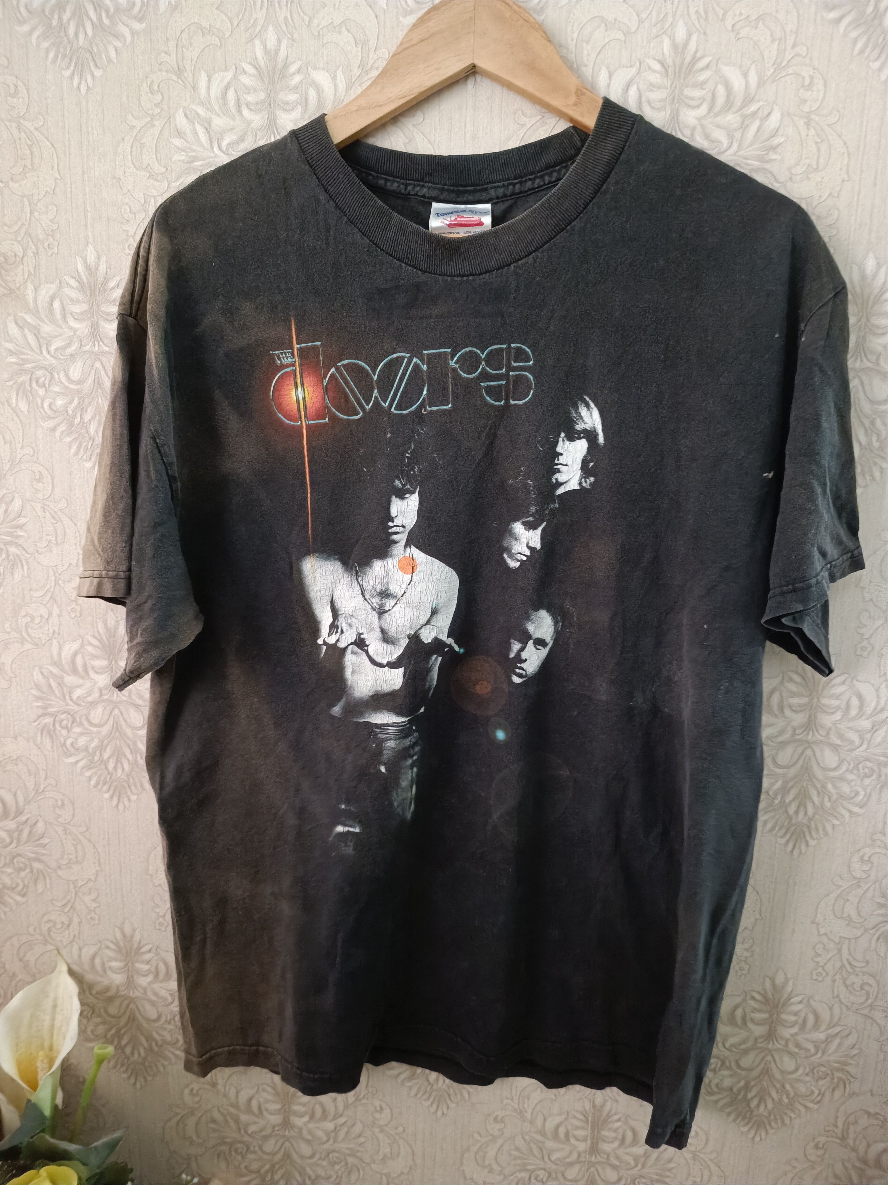 Band Tees ♦️Vintage The Doors T Shirt Faded Unevenly Size US L / EU 52-54 / 3 - 1 Thumbnail