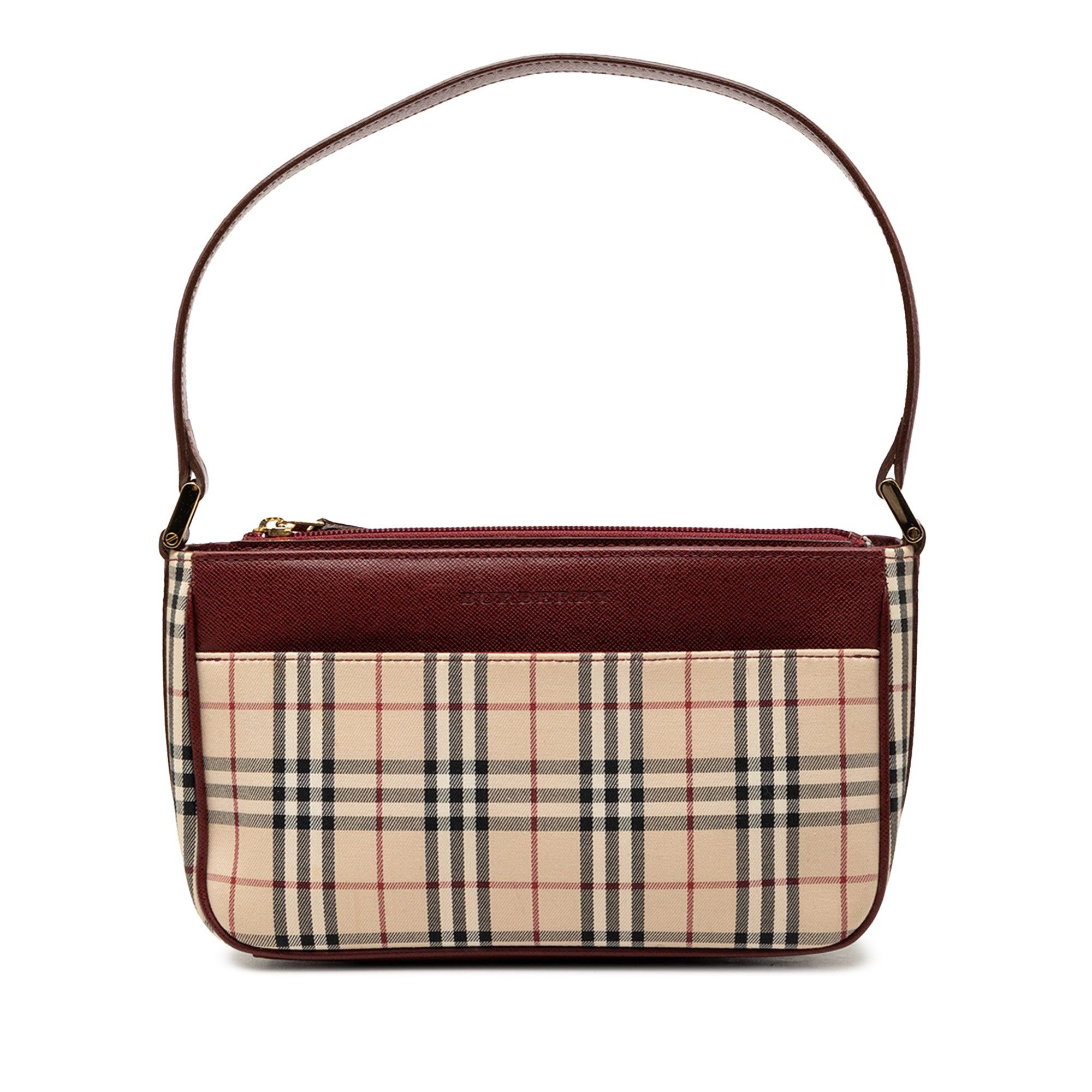 Burberry House Check Canvas Shoulder Bag Size ONE SIZE - 1 Thumbnail