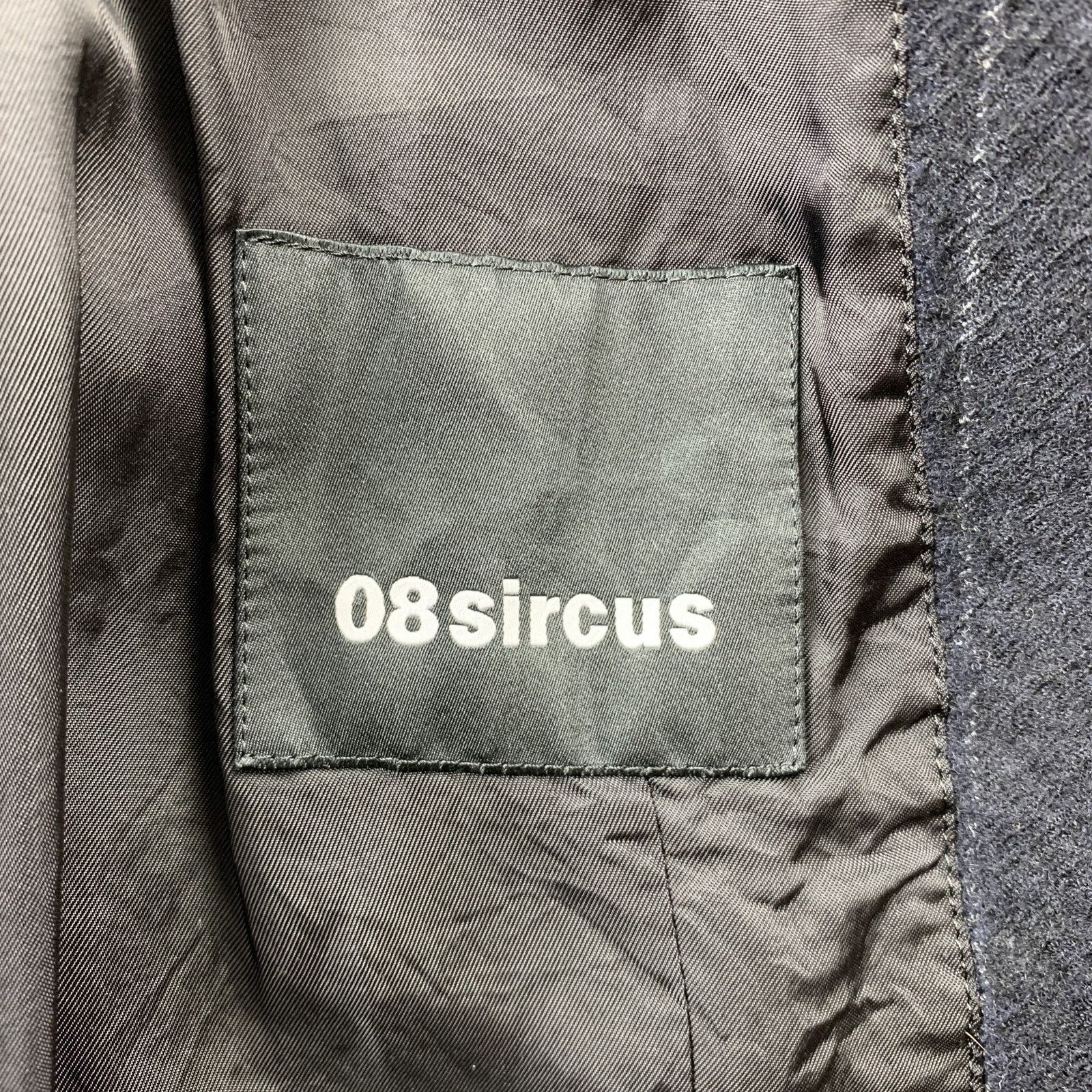 08sircus 08SIRCUS Size 38 Navy Chalkstripe Wool Notch Lapel Jacket Size US S / EU 44-46 / 1 - 6 Thumbnail