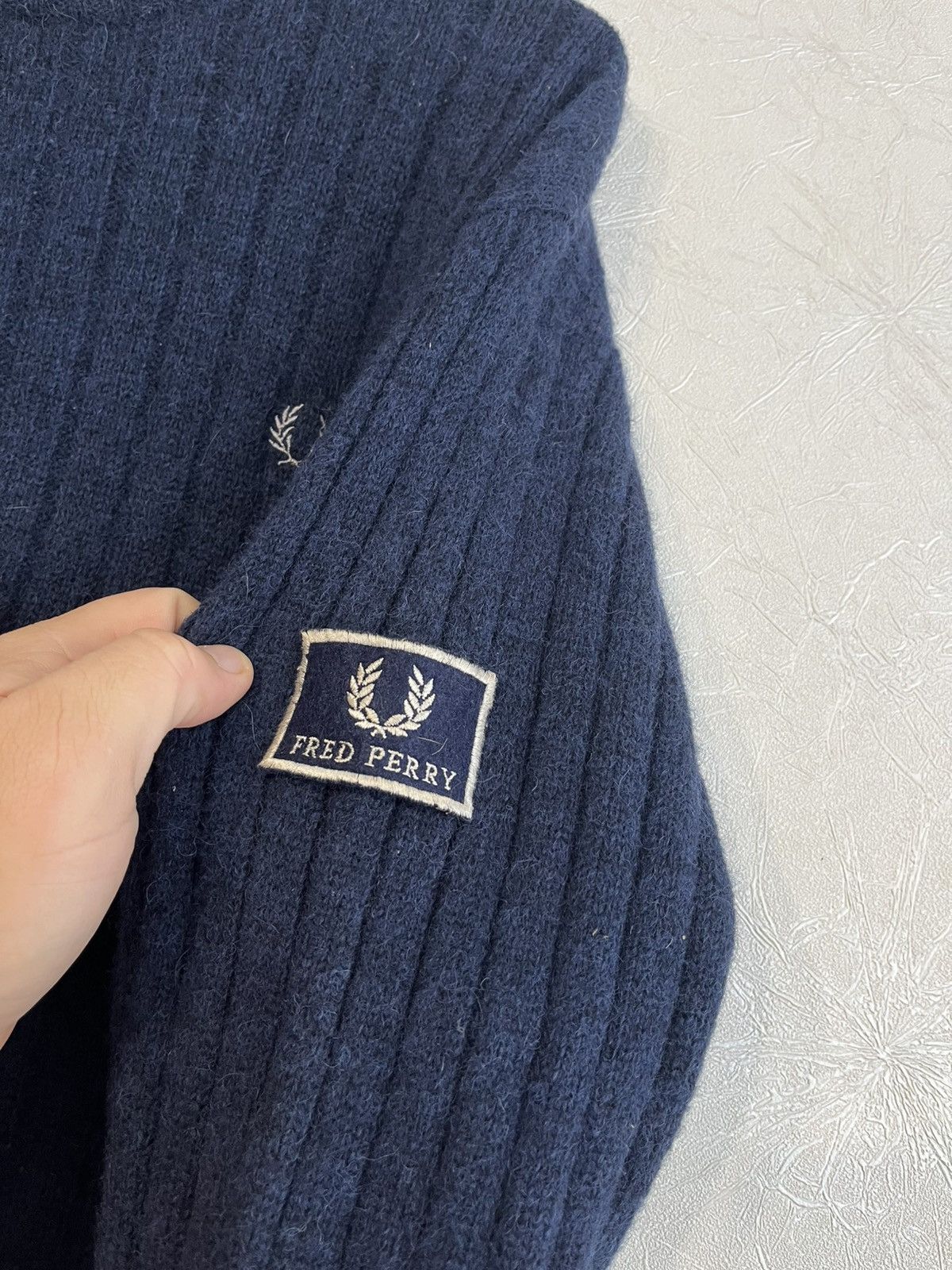 Fred Perry Vintage Fred Perry 100% Wool Navy Men Jumper Pullover Size M Size US M / EU 48-50 / 2 - 5 Thumbnail