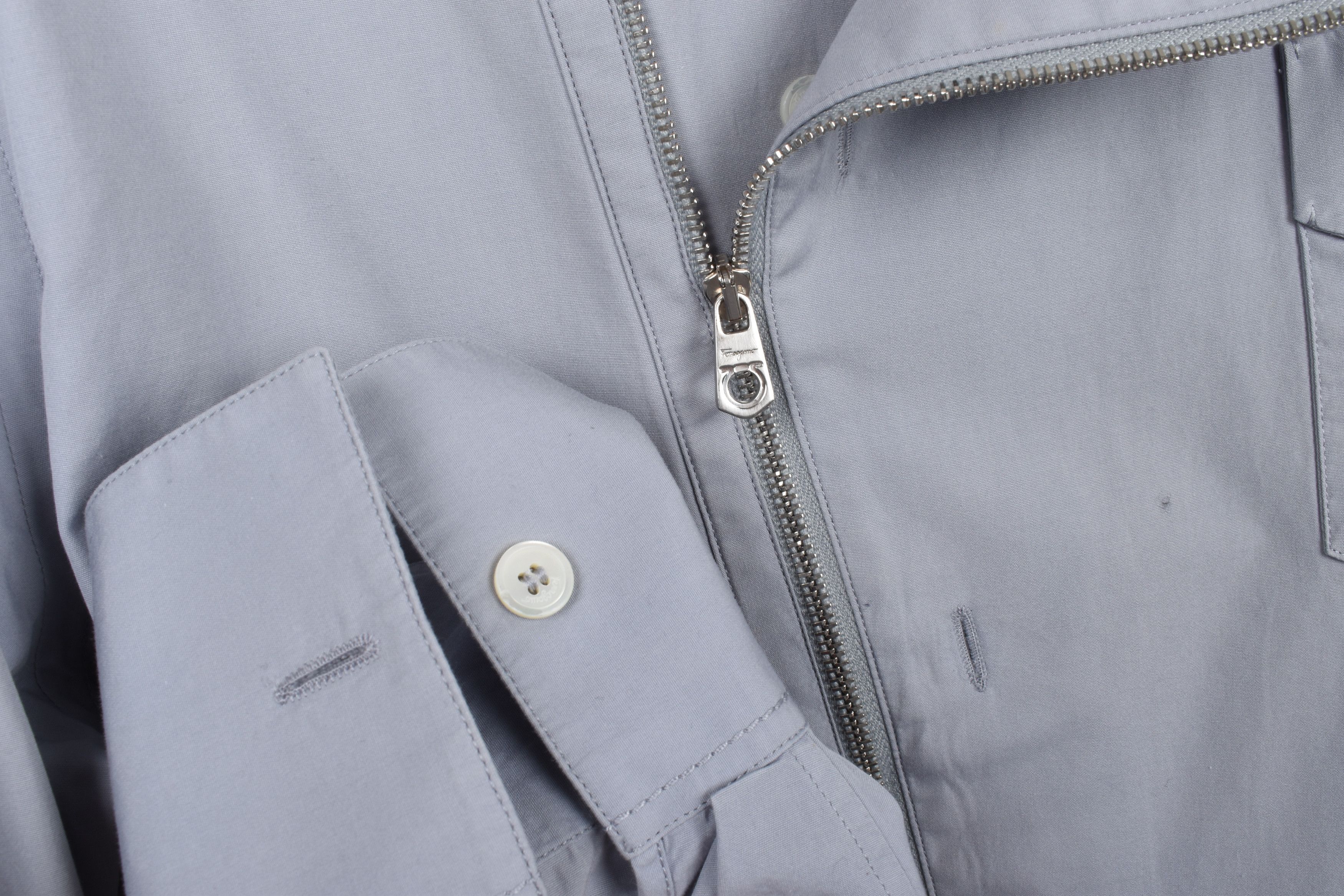 Salvatore Ferragamo Salvatore Ferragamo Men Shirt Casual with zip S/M, S2023 Size US M / EU 48-50 / 2 - 6 Thumbnail