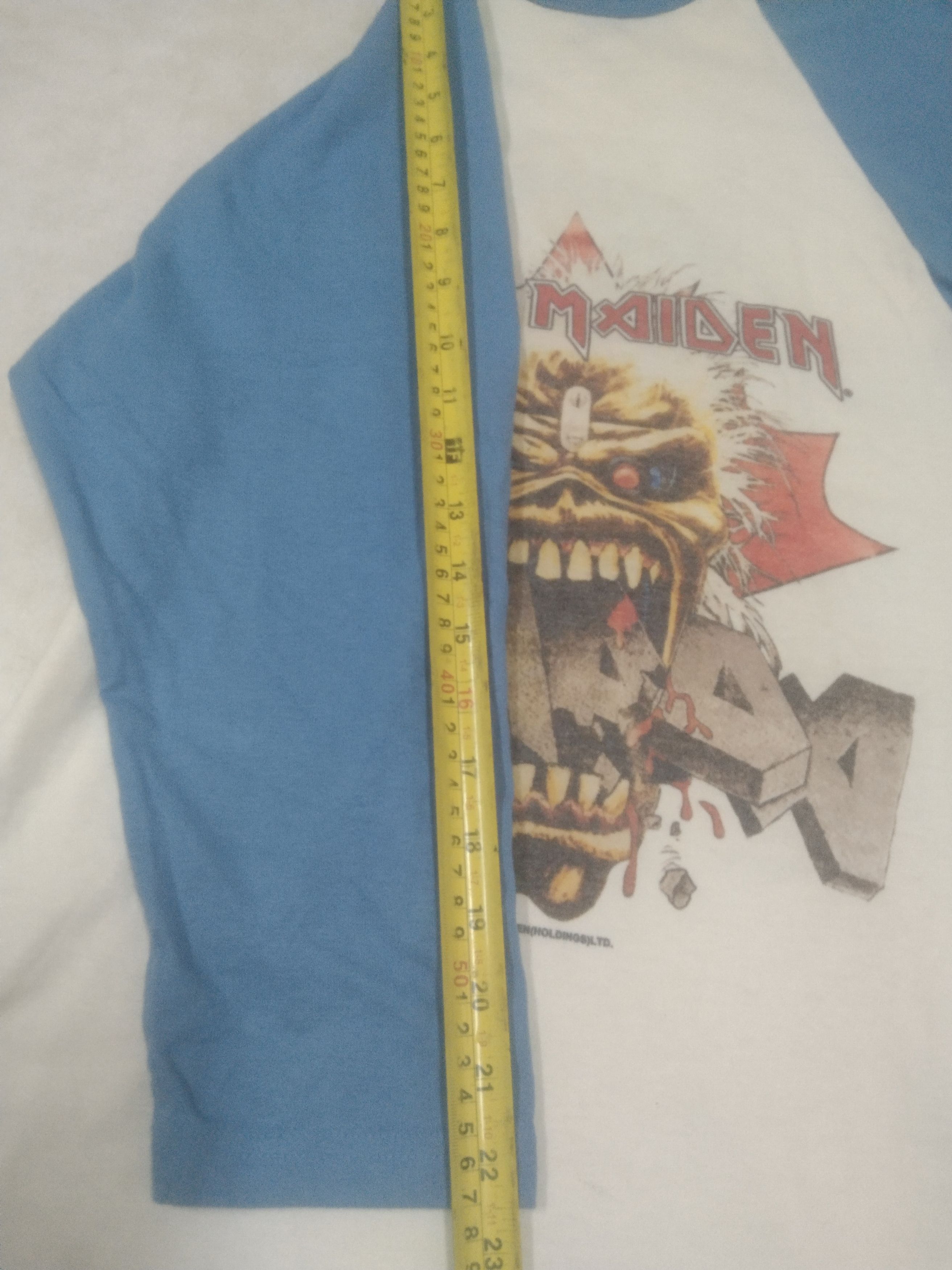 Band Tees × Soffe × Vintage Vintage raglan Iron Maiden Canada tour 1988 Size US S / EU 44-46 / 1 - 10 Thumbnail